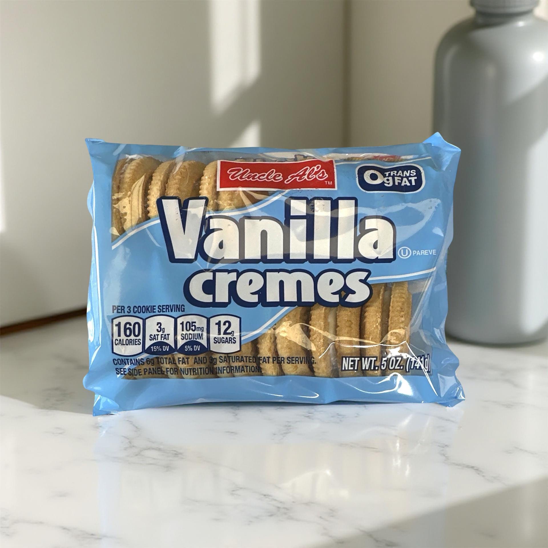 Uncle Al's Vanilla & Duplex Cremes Cookies Combo 5 Oz, 2 Packs 5