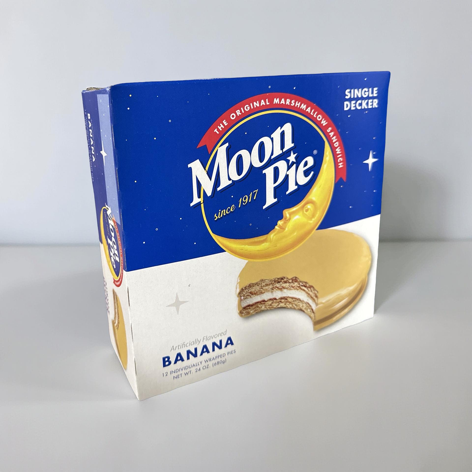 Moon Pie Single Decker Original Marshmallow Sandwich - Banana | 12 Count Box 4