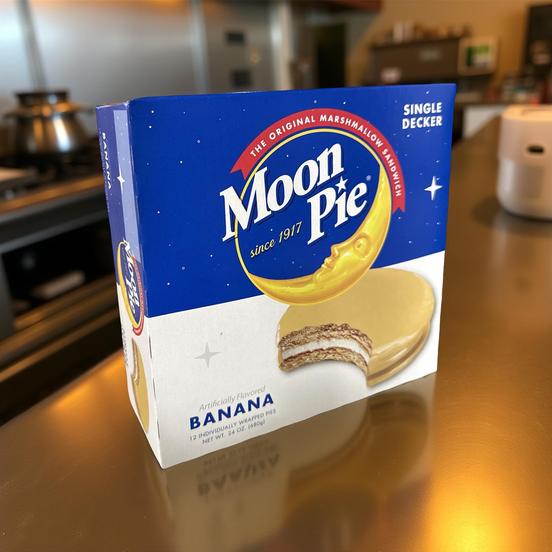 Moon Pie Single Decker Original Marshmallow Sandwich - Banana | 12 Count Box 2