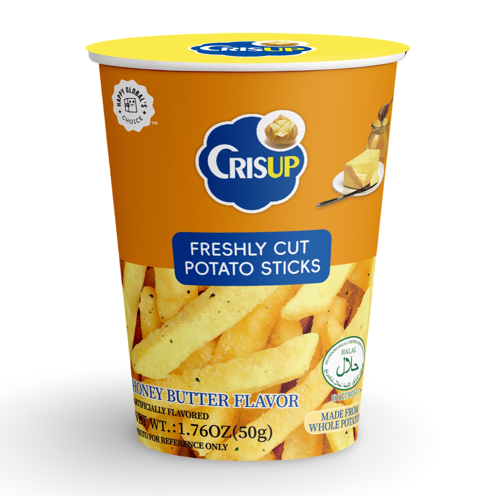 Crisup Freshly Cut Potato Sticks Variety Pack Includes Original, Honey Butter, Truffle and Black Pepper, 8 Pack 2