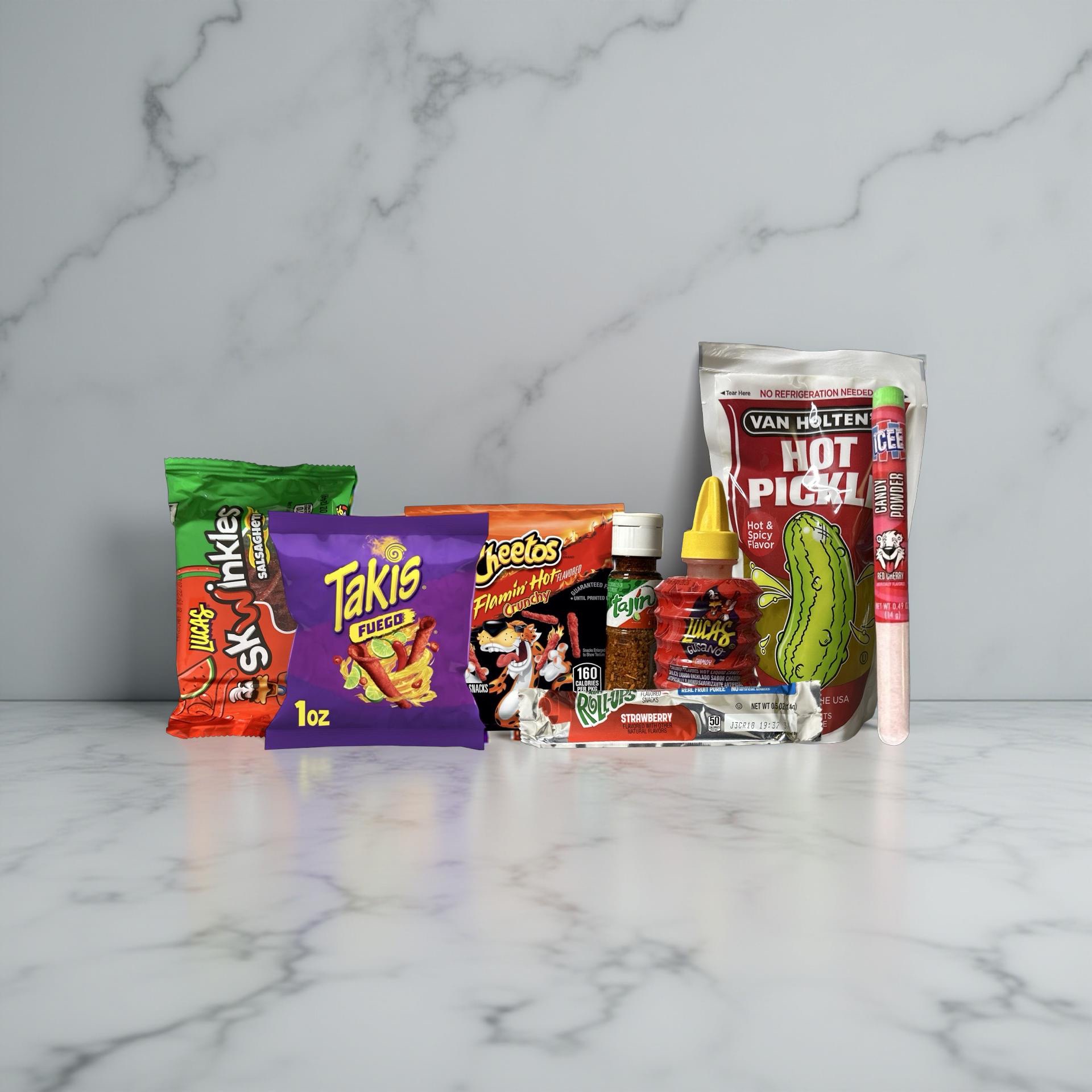 Double Spicy Pickle Chamoy, 2 of Each - 16 Piece Kit With Icee Powder 6