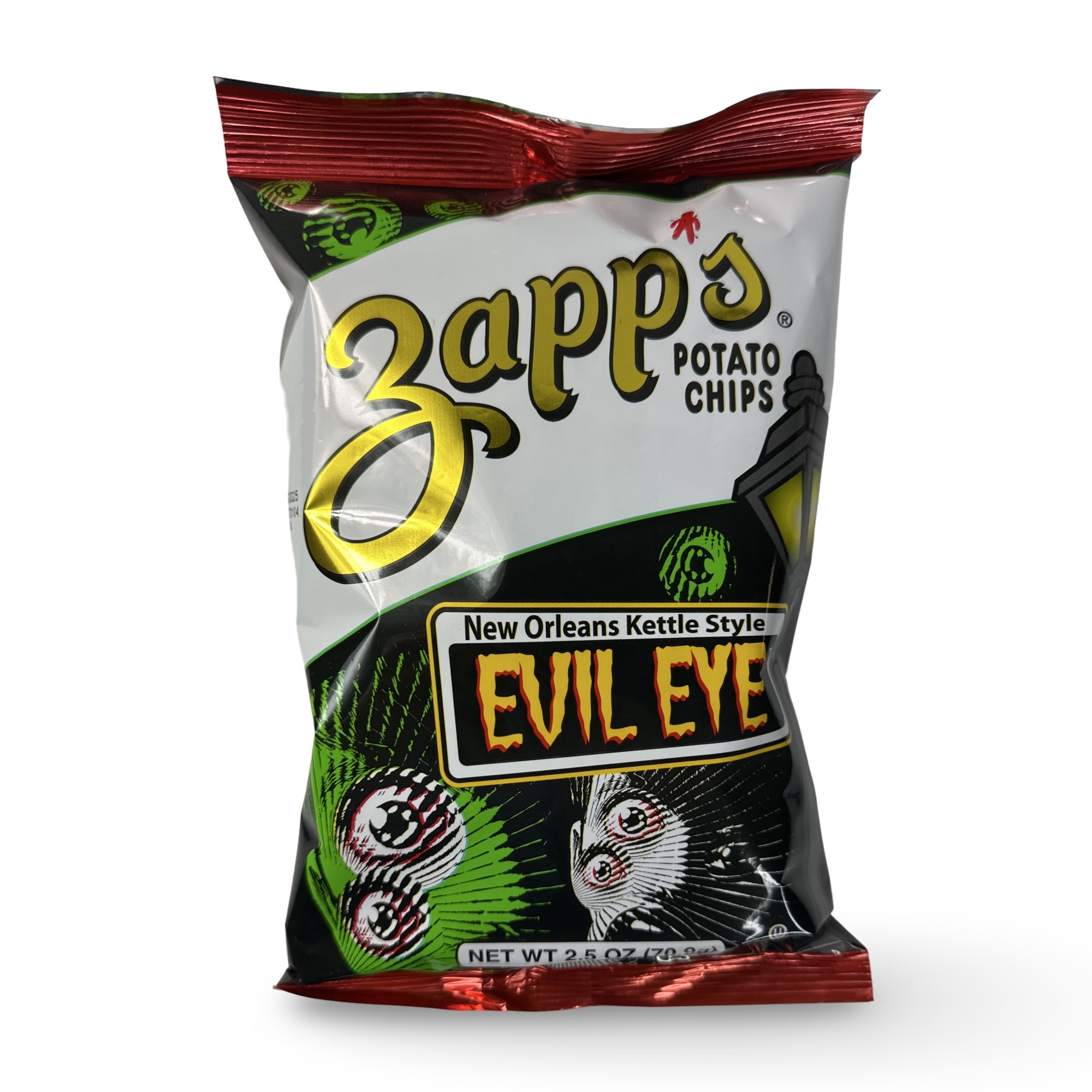 Zapp's New Orleans Evil Eye Kettle Chips, 2.5 Oz, 2 Bags 2
