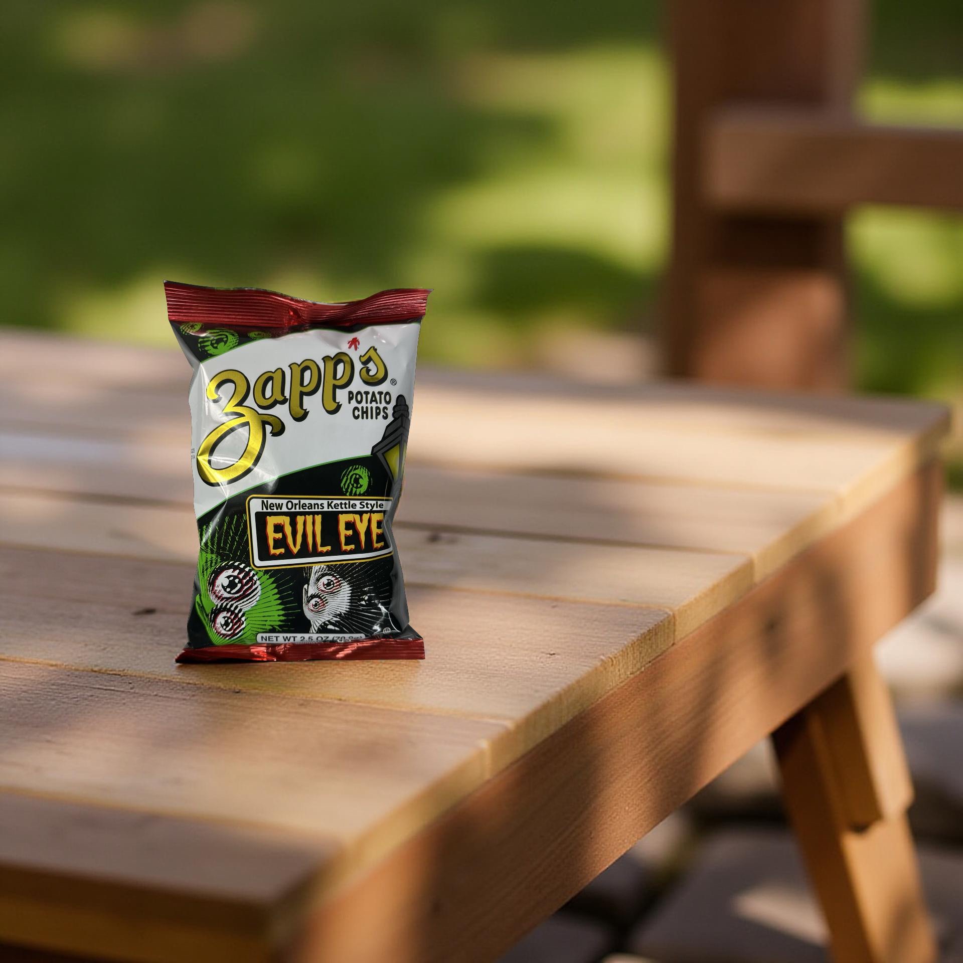 Zapp's New Orleans Evil Eye Kettle Chips, 2.5 Oz, 2 Bags 4
