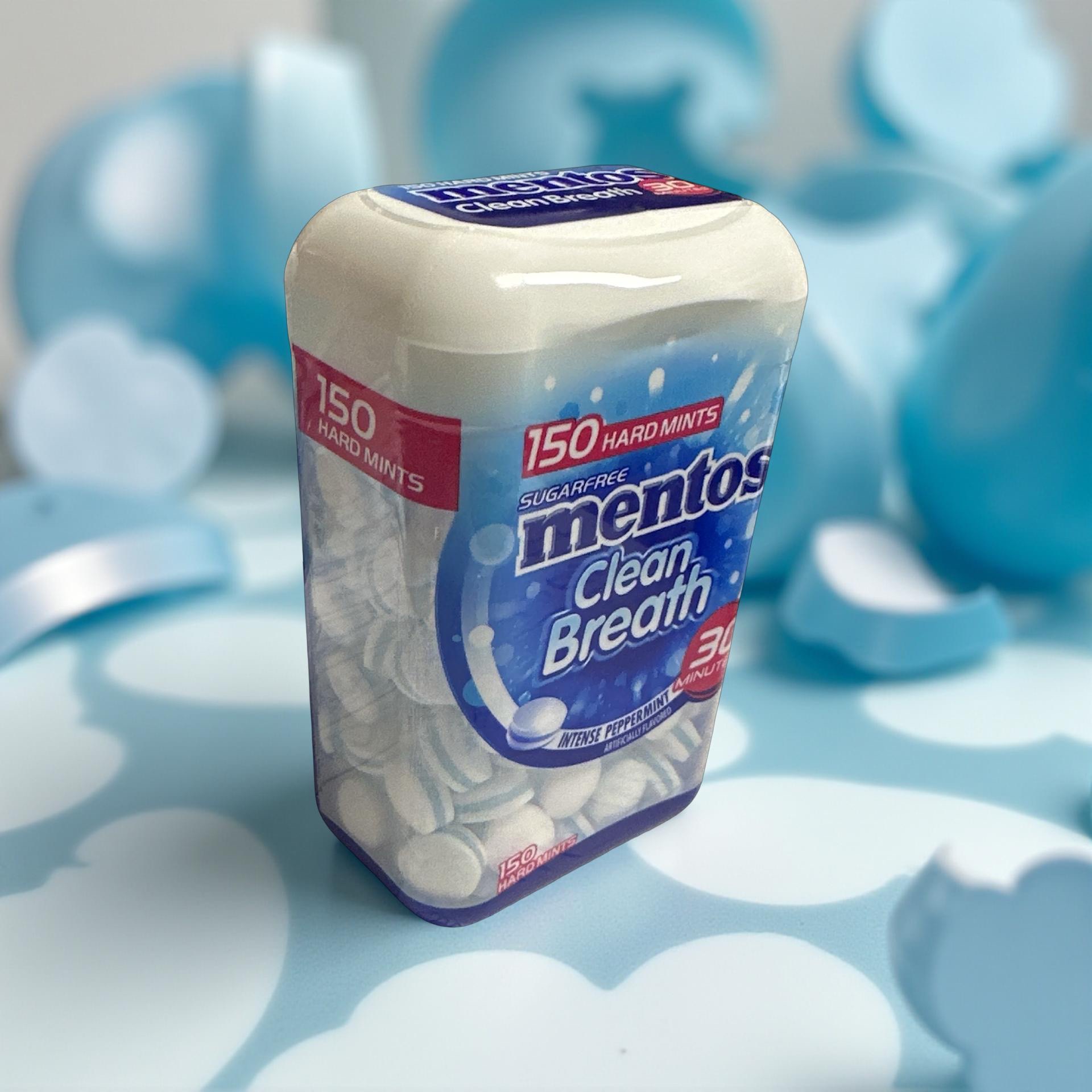 Mentos Cleanbreath 150 pc Peppermint 3.66 oz 5