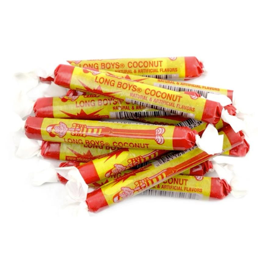 Coconut Long Boys Nostalgic New Orleans Chewy Candy Regular and Juniors Combo, 1.75 lbs 5
