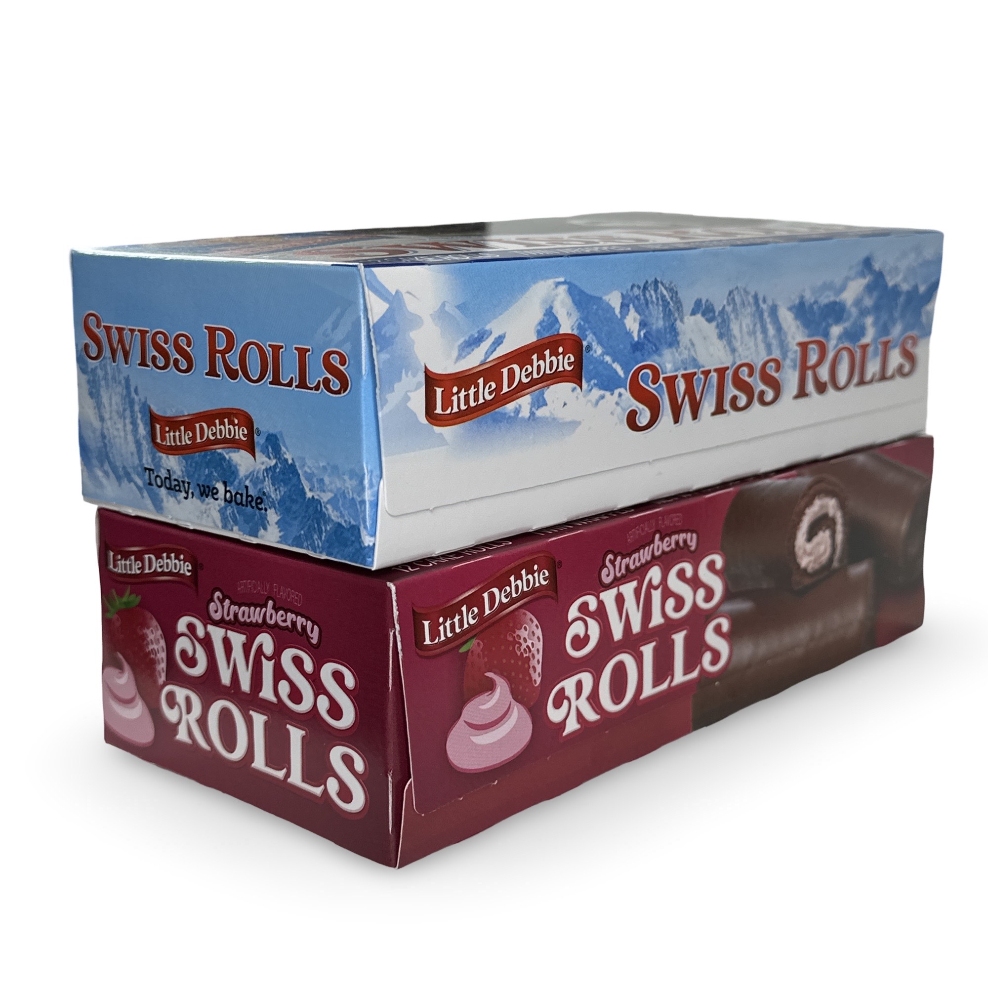 Little Debbie Strawberry and Chocolate Swiss Rolls Combo Pack
