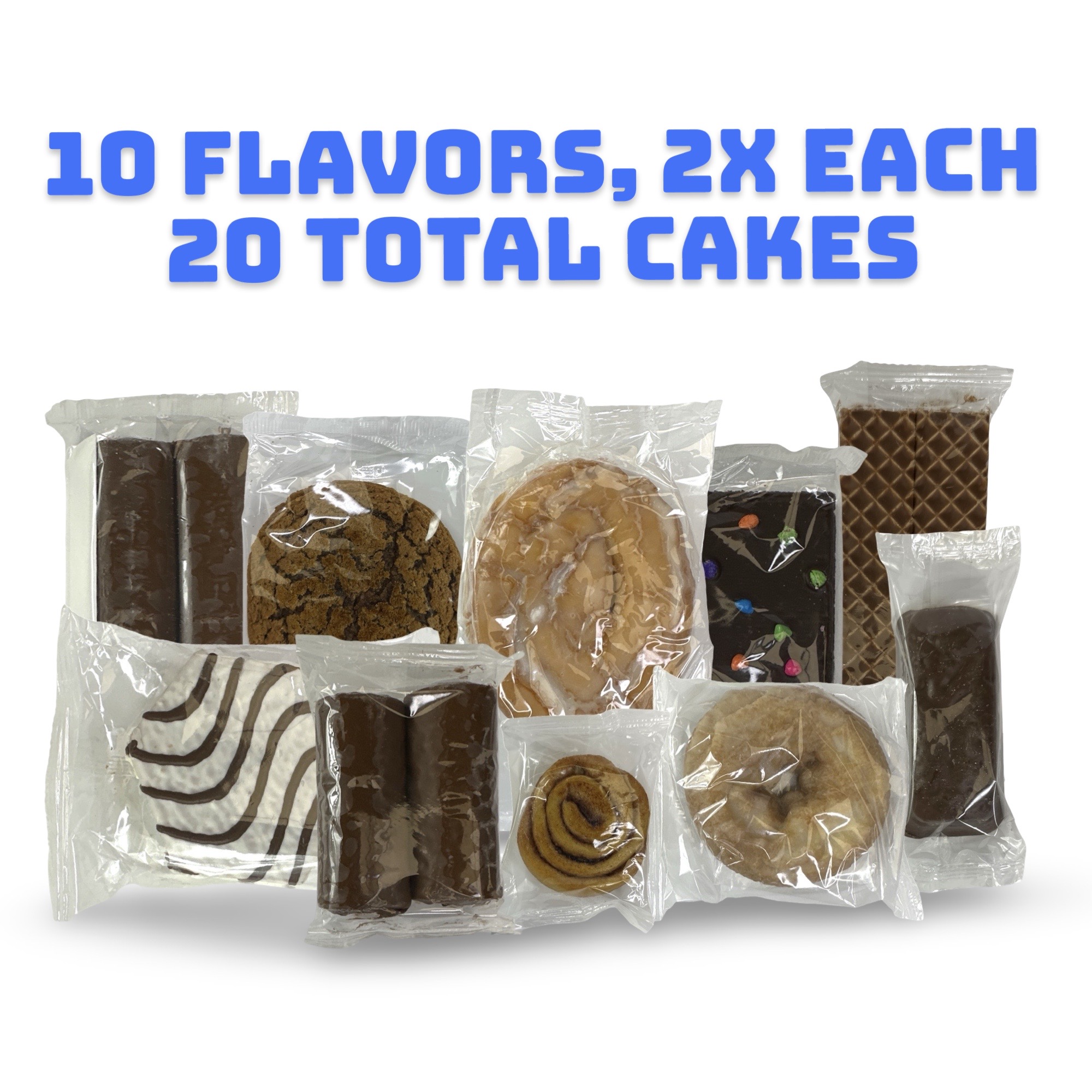 Little Debbie 20 Snack Cake Variety Sampler, 10 Flavors Including Nutty Bar Cakes and Bars, Honeybuns, Zebra Cakes, Swiss Rolls 3