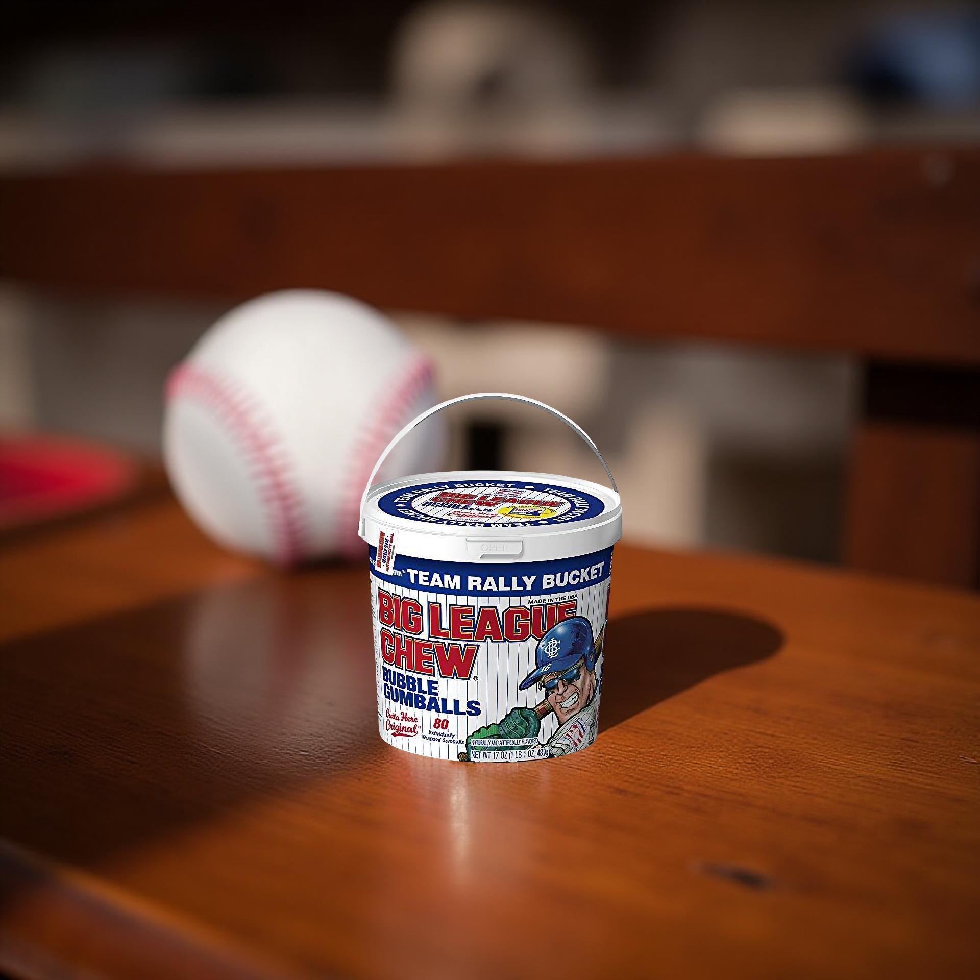 Big League Chew - Original Bubble Gum Flavor + 80pcs Individually Wrapped Gumballs + For Games, Concessions, Picnics & such 3