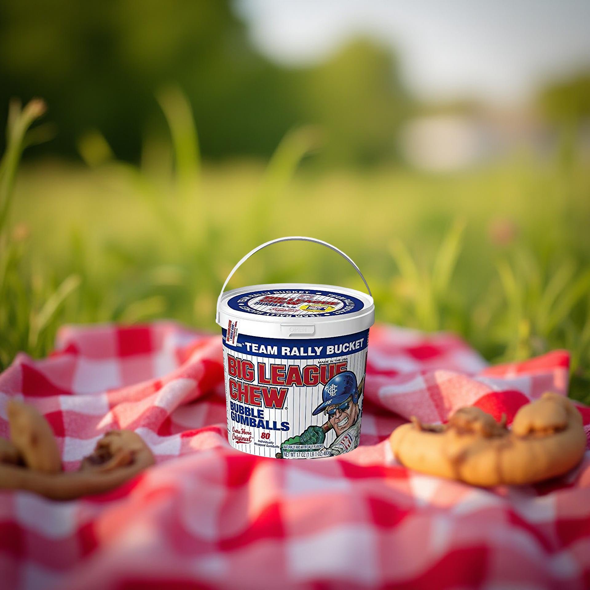 Big League Chew - Original Bubble Gum Flavor + 80pcs Individually Wrapped Gumballs + For Games, Concessions, Picnics & such 5