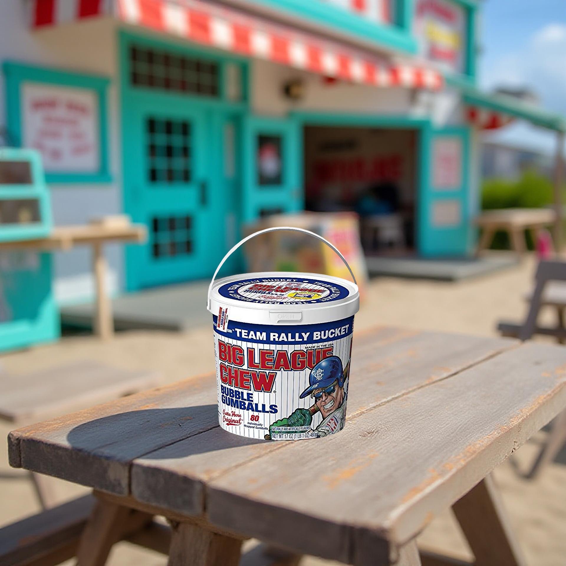 Big League Chew - Original Bubble Gum Flavor + 80pcs Individually Wrapped Gumballs + For Games, Concessions, Picnics & such 2