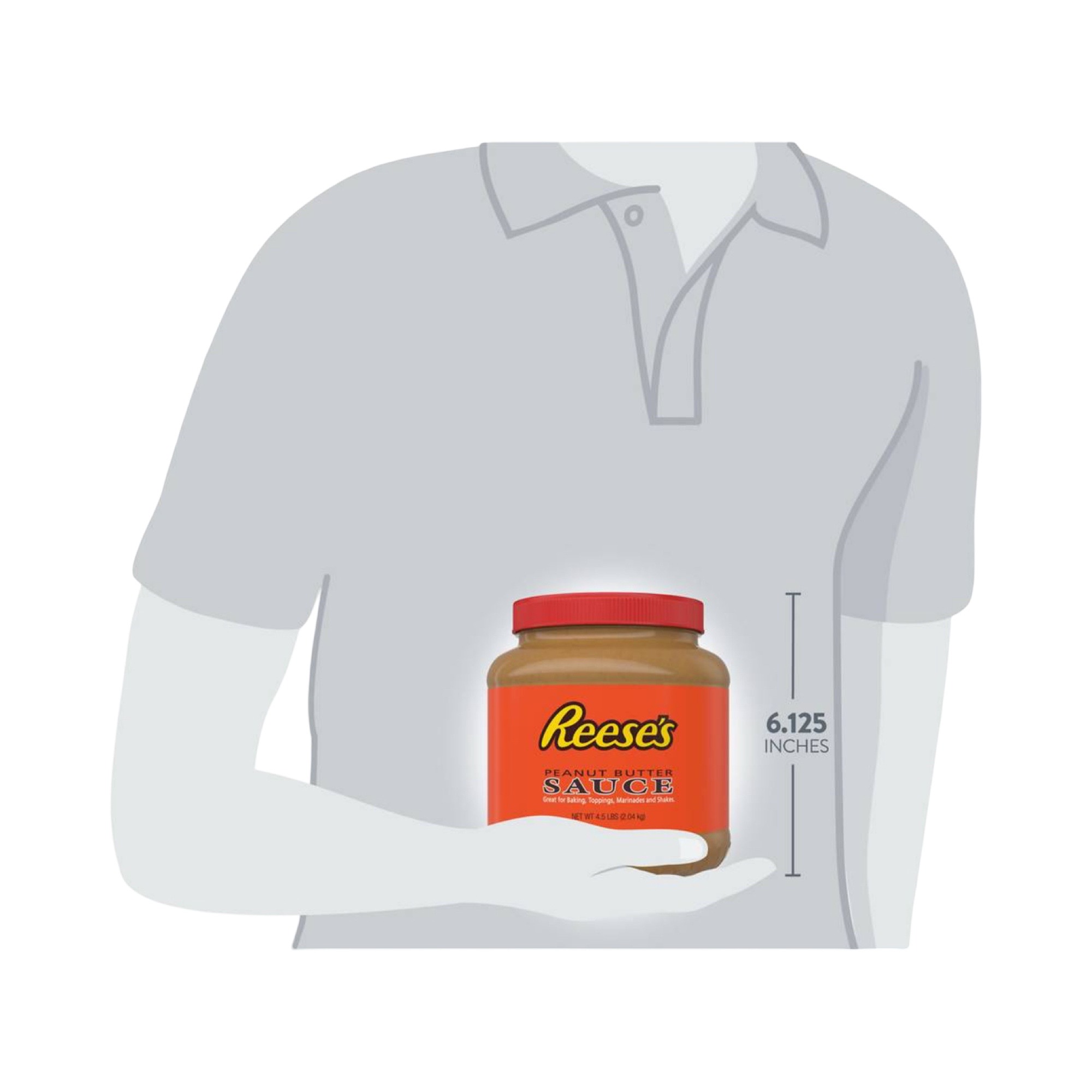 REESE'S Peanut Butter Sauce Bulk Jar, 4.5 lb 3