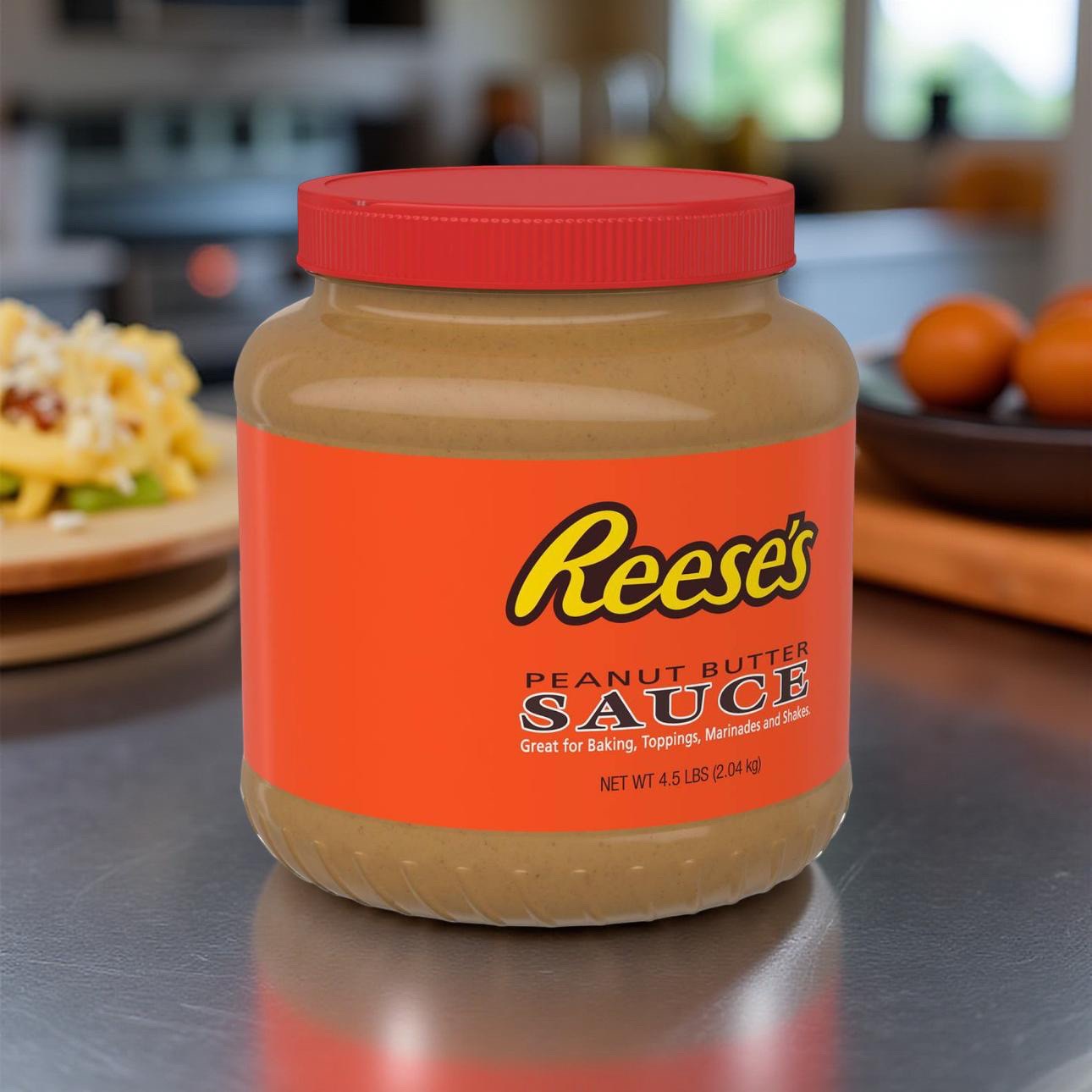 REESE'S Peanut Butter Sauce Bulk Jar, 4.5 lb 6