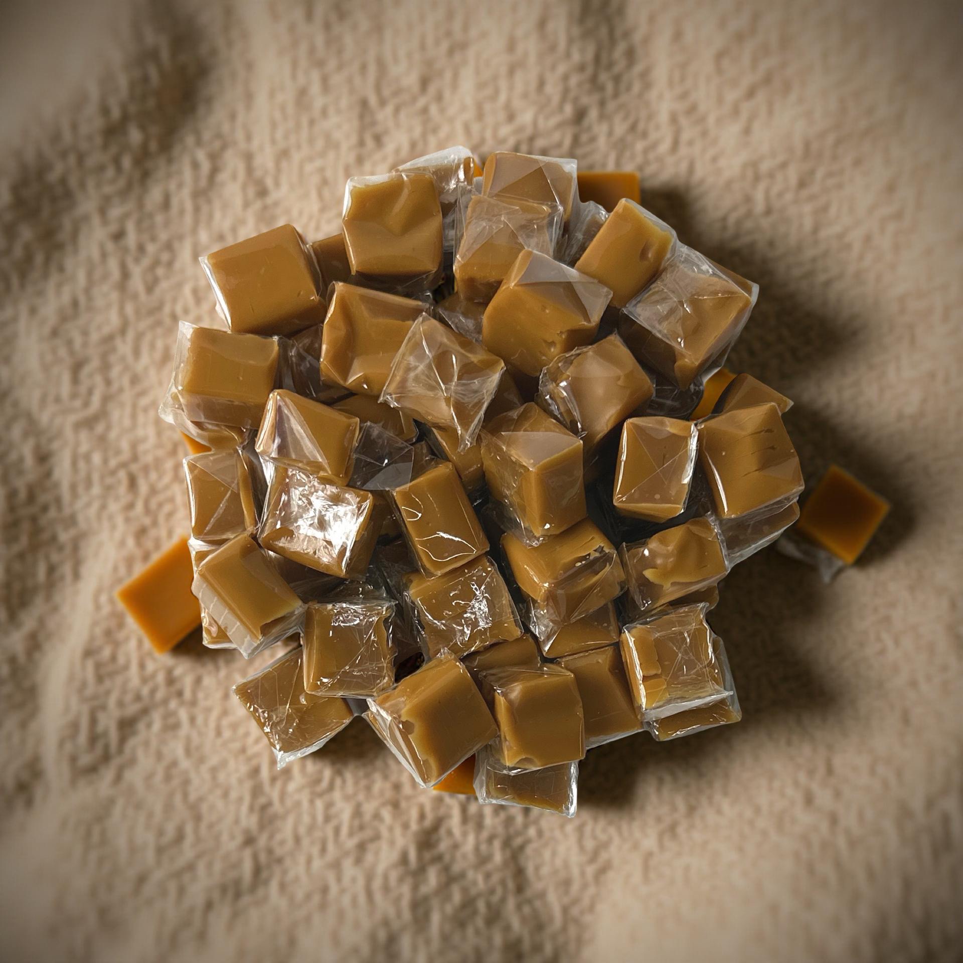 Nostalgic Limited Batch Sea Salt Milk Caramel Candy Squares, 1 Lb. 4