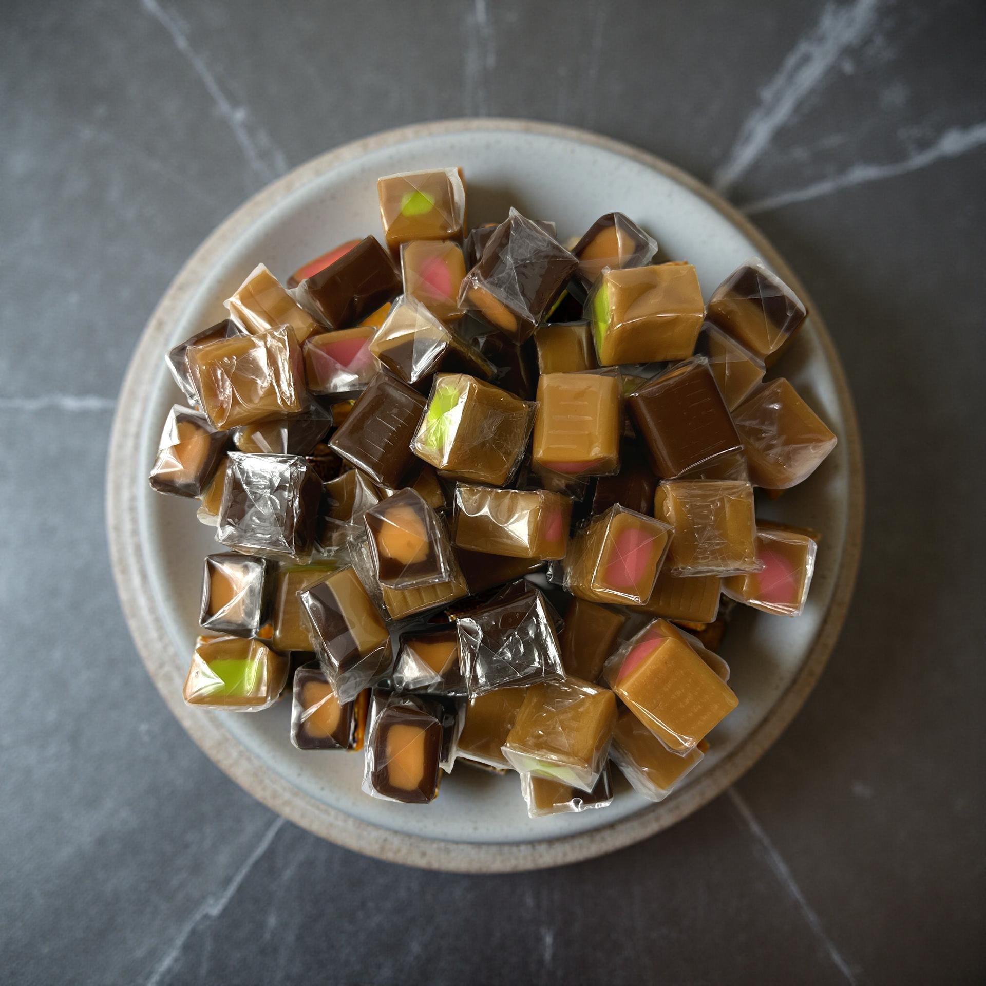 Nostalgic Limited Batch Mixed Flavor Milk Caramel Candy Squares, 1 Lb. 3