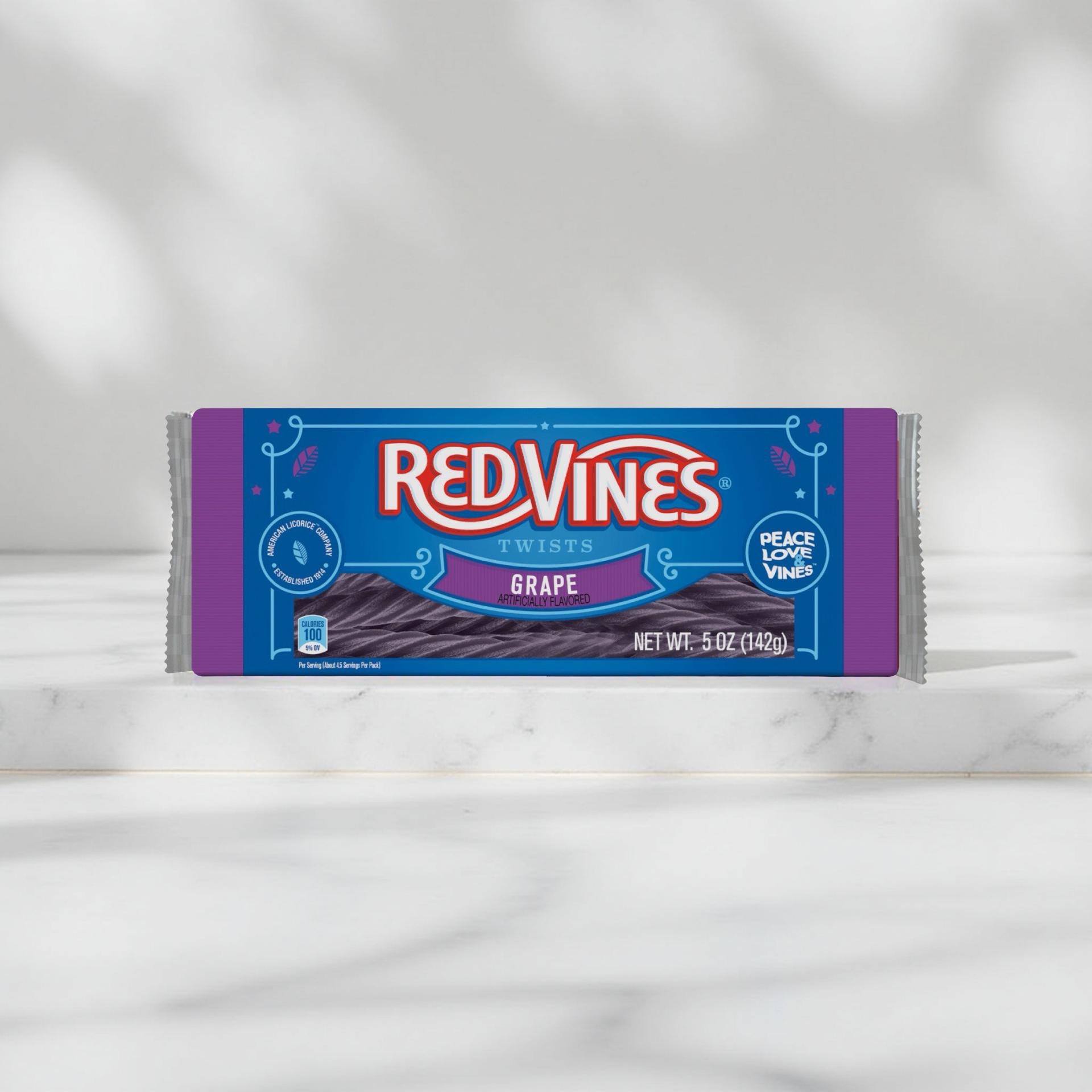 Red Vines Licorice, Grape Flavor Twists, Soft & Chewy Candy, 5oz Trays (12 pack) 6