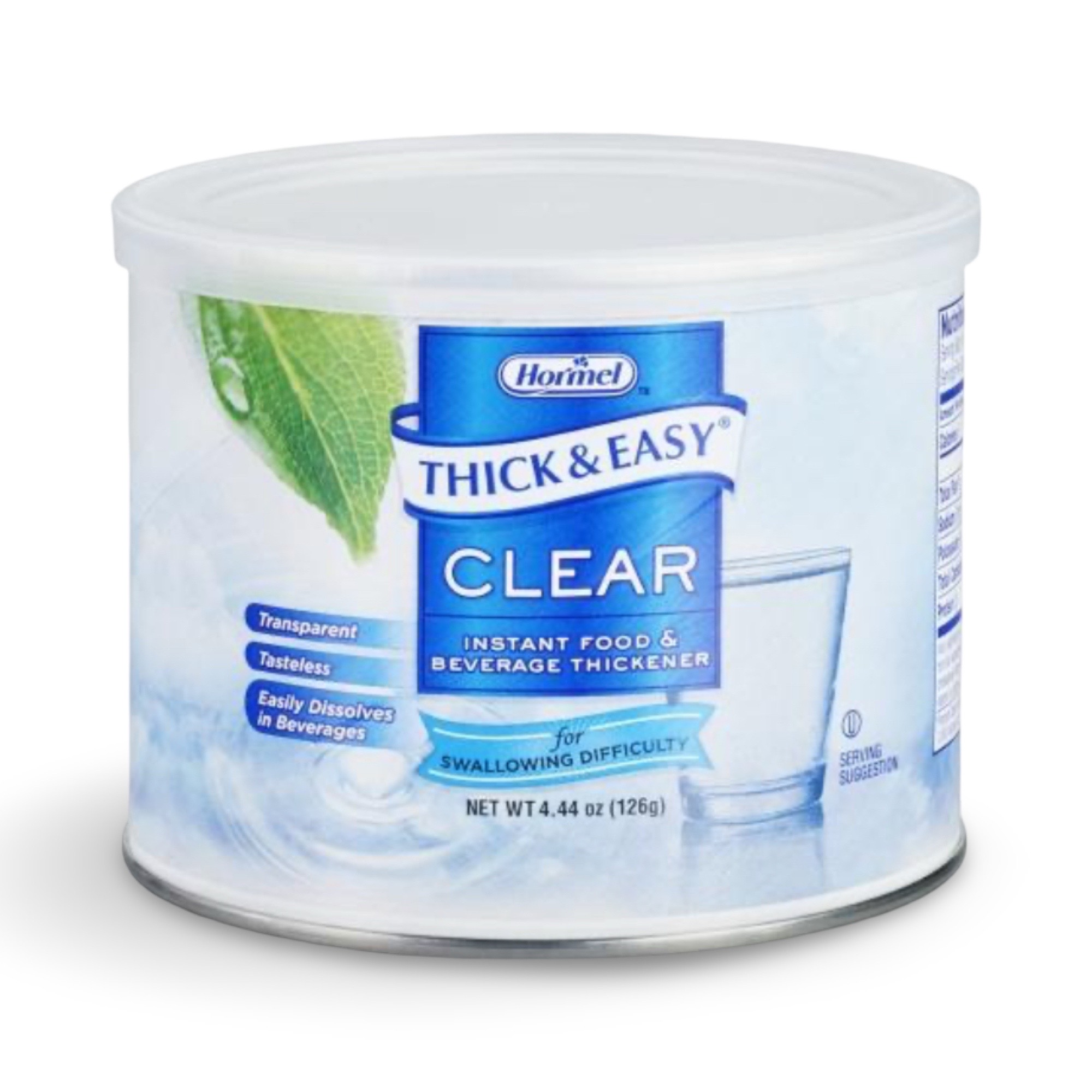 Thick and Easy Clear Instant Food and Beverage Thickener, 4.4 Ounce -- 4 per case.