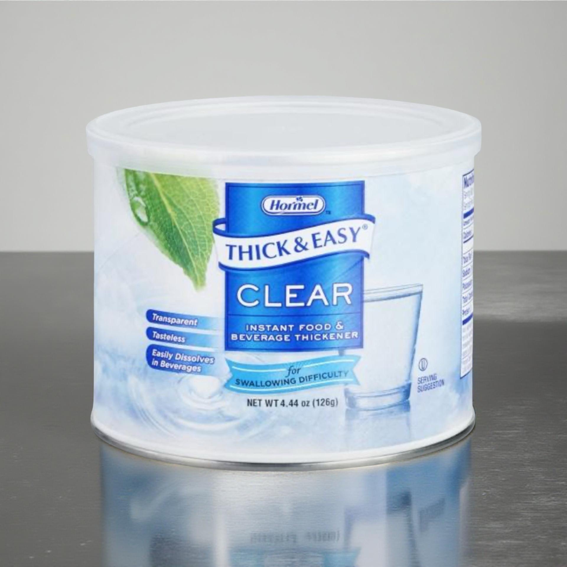 Thick and Easy Clear Instant Food and Beverage Thickener, 4.4 Ounce -- 4 per case. 4