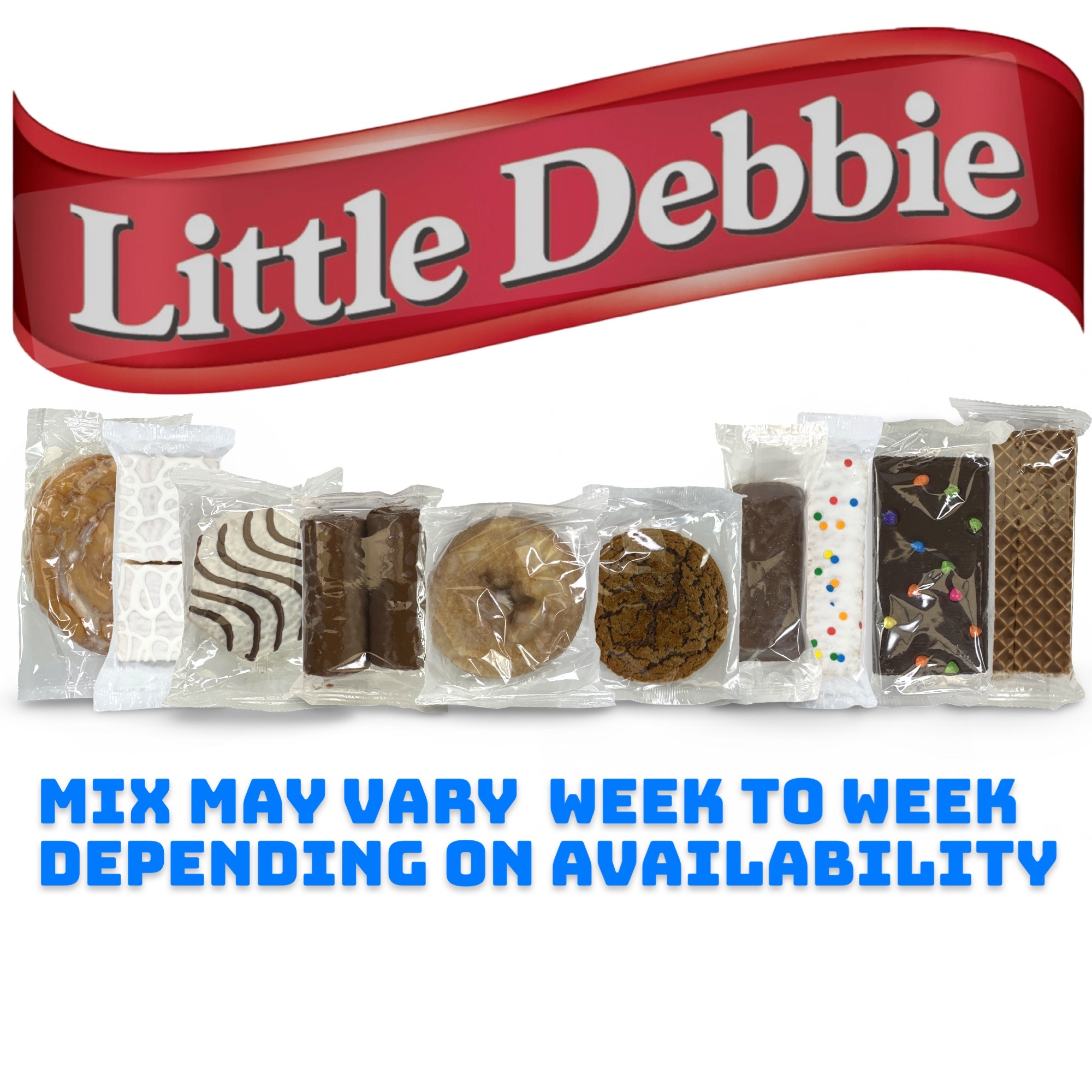 Little Debbie Vs. Hostess 20 Snack Cake Variety Sampler Including Twinkies, Zingers, Coffee Cakes and Nutty Bar Cakes and Bars, Honeybuns, Zebra Cakes 5