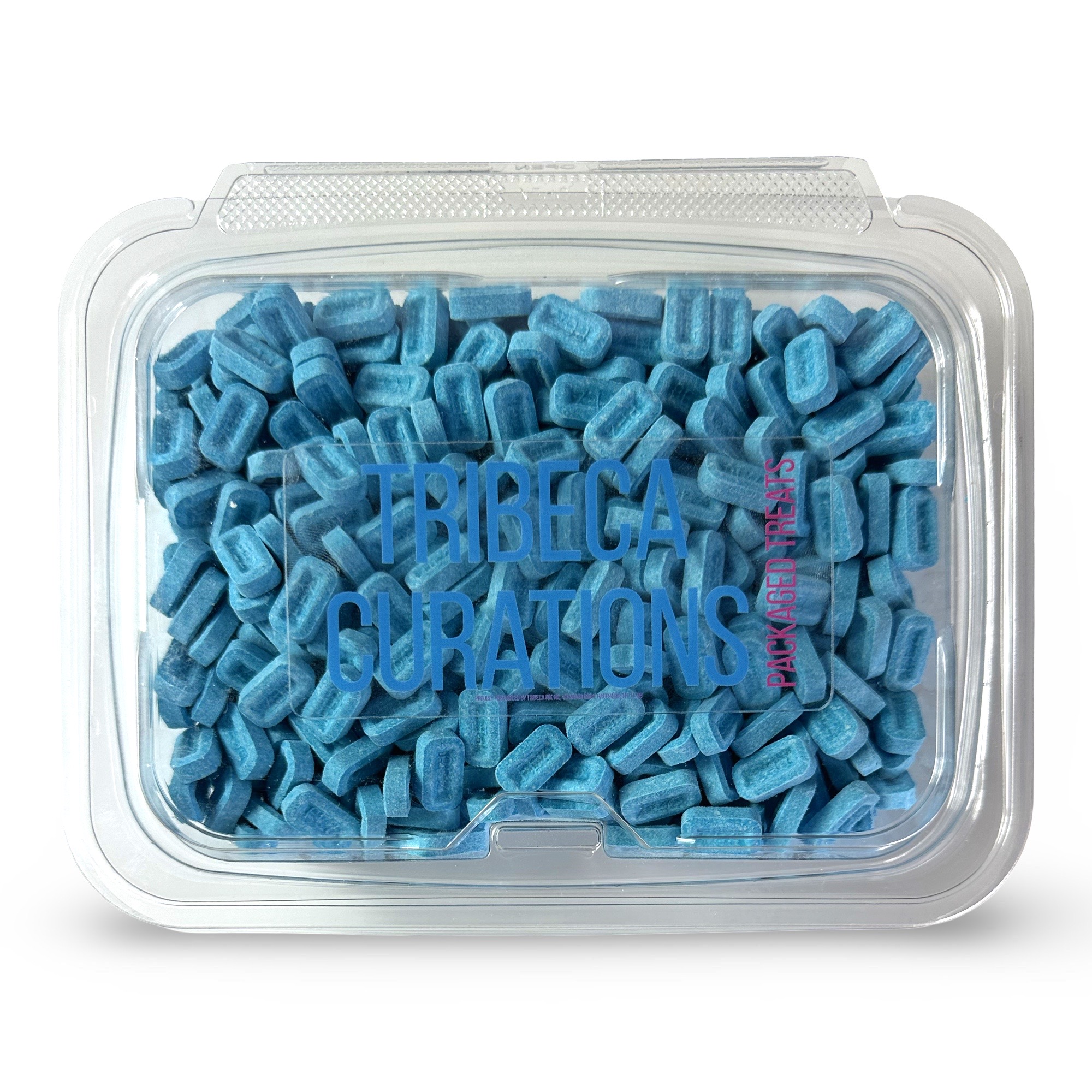 Pez Nostalgic Sour Blue Raspberry Candy Fruit Tablets Unwrapped, 1 Lb Tub