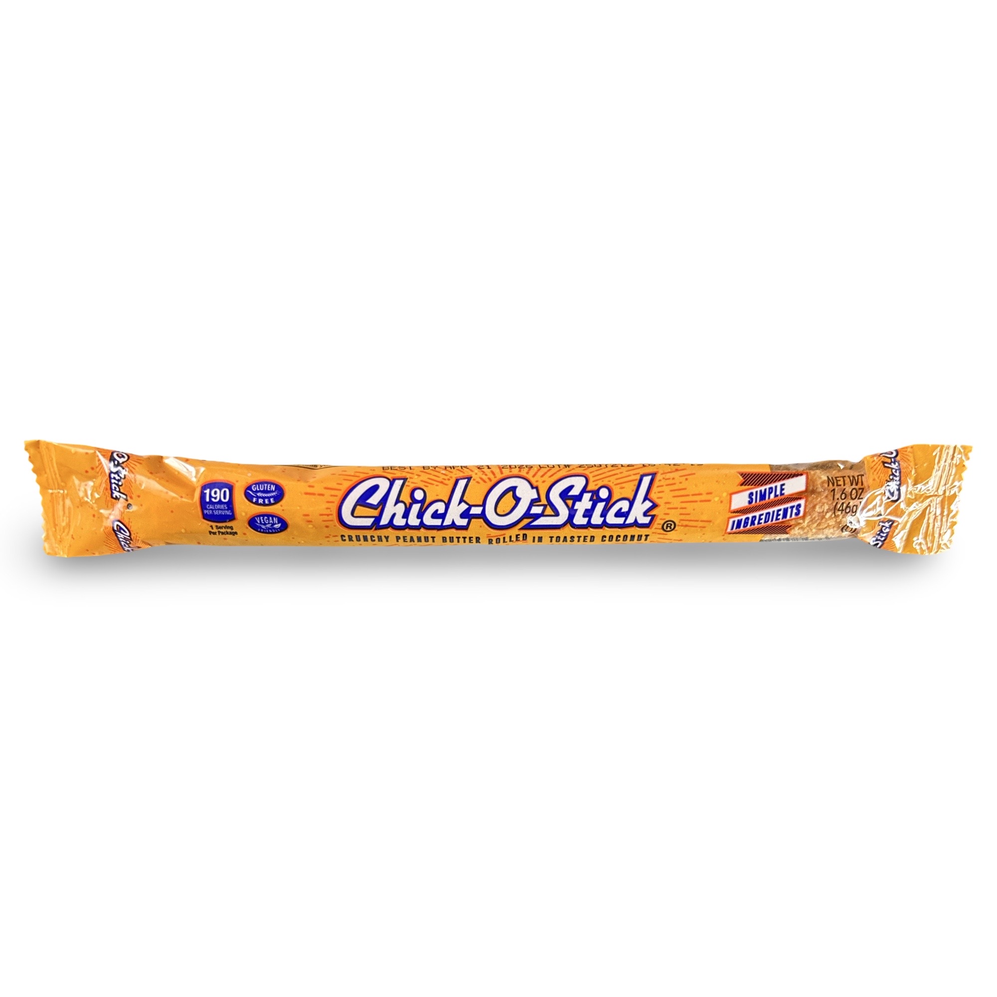 Chick O Stick KING SIZE 1.6 Oz Candy Bars | 6 Pack | Crunchy Peanut Butter Rolled In Toast Coconut 3