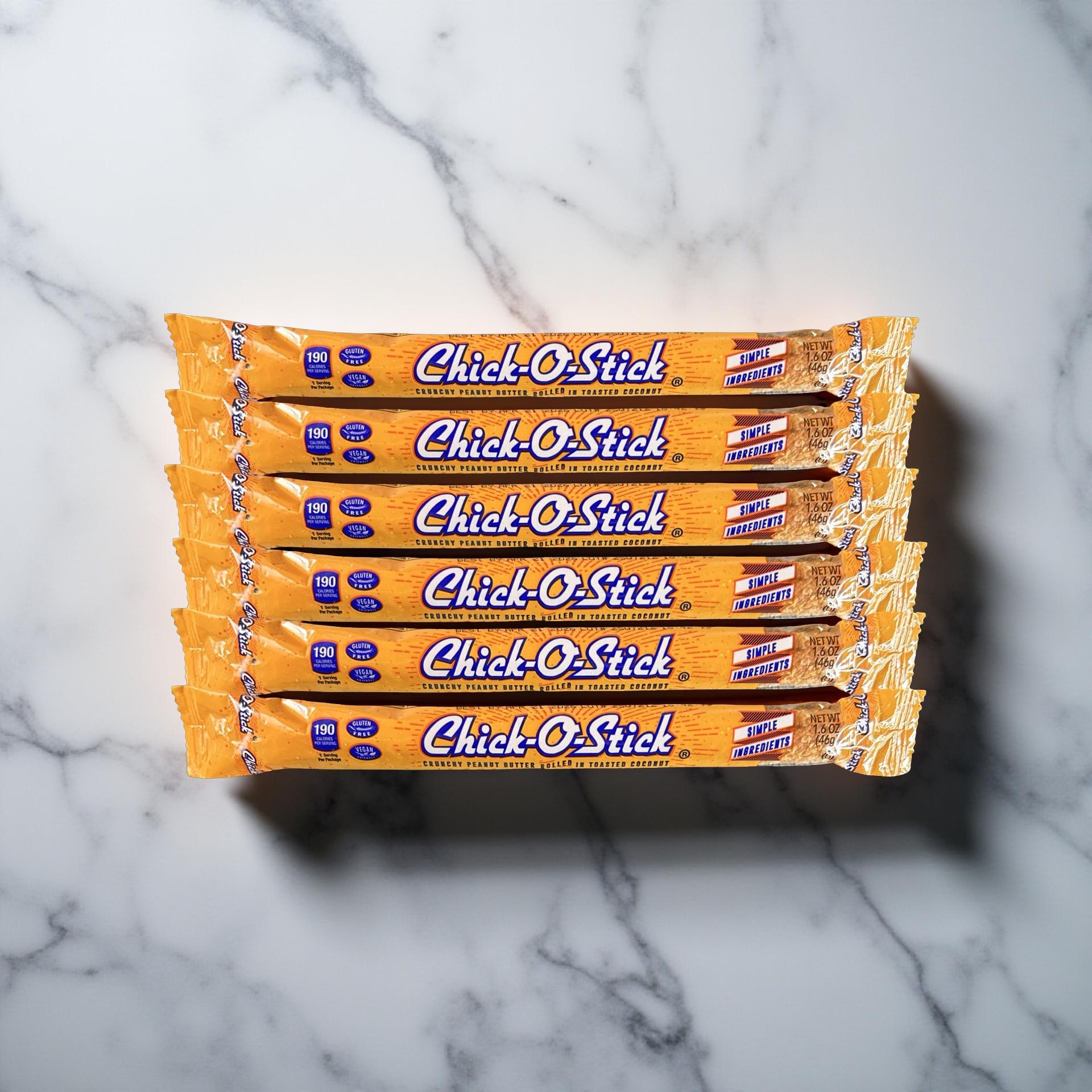 Chick O Stick KING SIZE 1.6 Oz Candy Bars | 6 Pack | Crunchy Peanut Butter Rolled In Toast Coconut 5