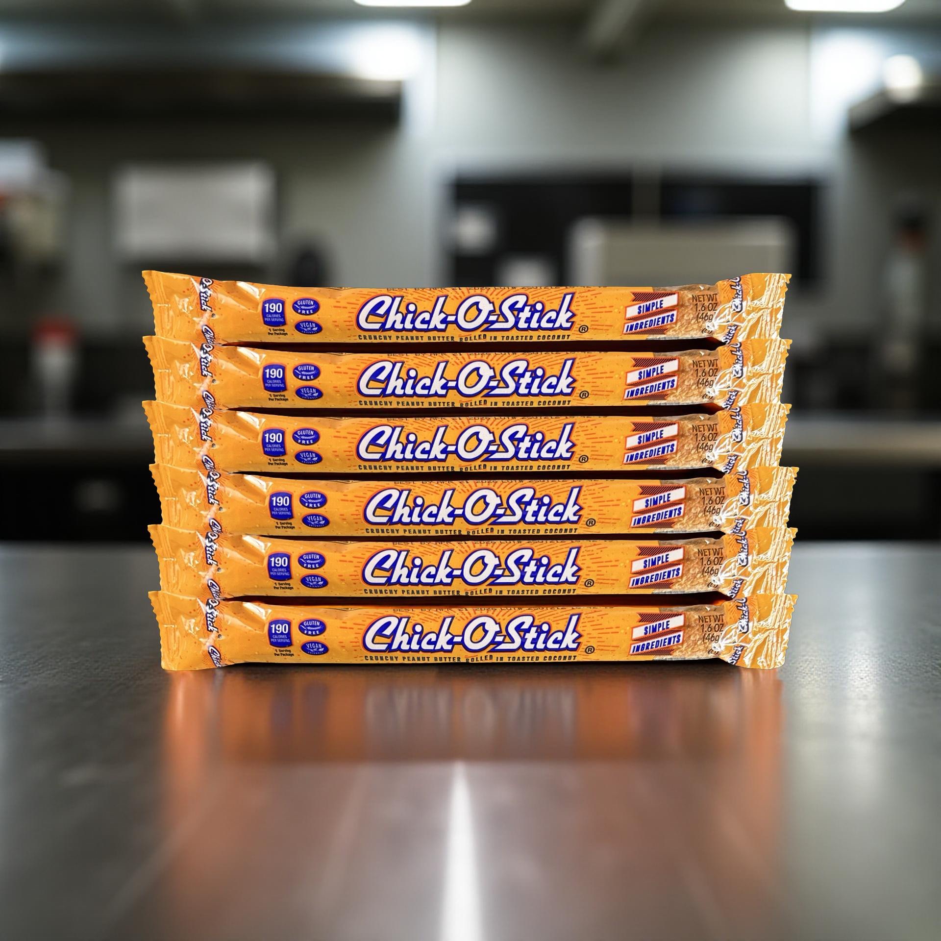 Chick O Stick KING SIZE 1.6 Oz Candy Bars | 6 Pack | Crunchy Peanut Butter Rolled In Toast Coconut 7