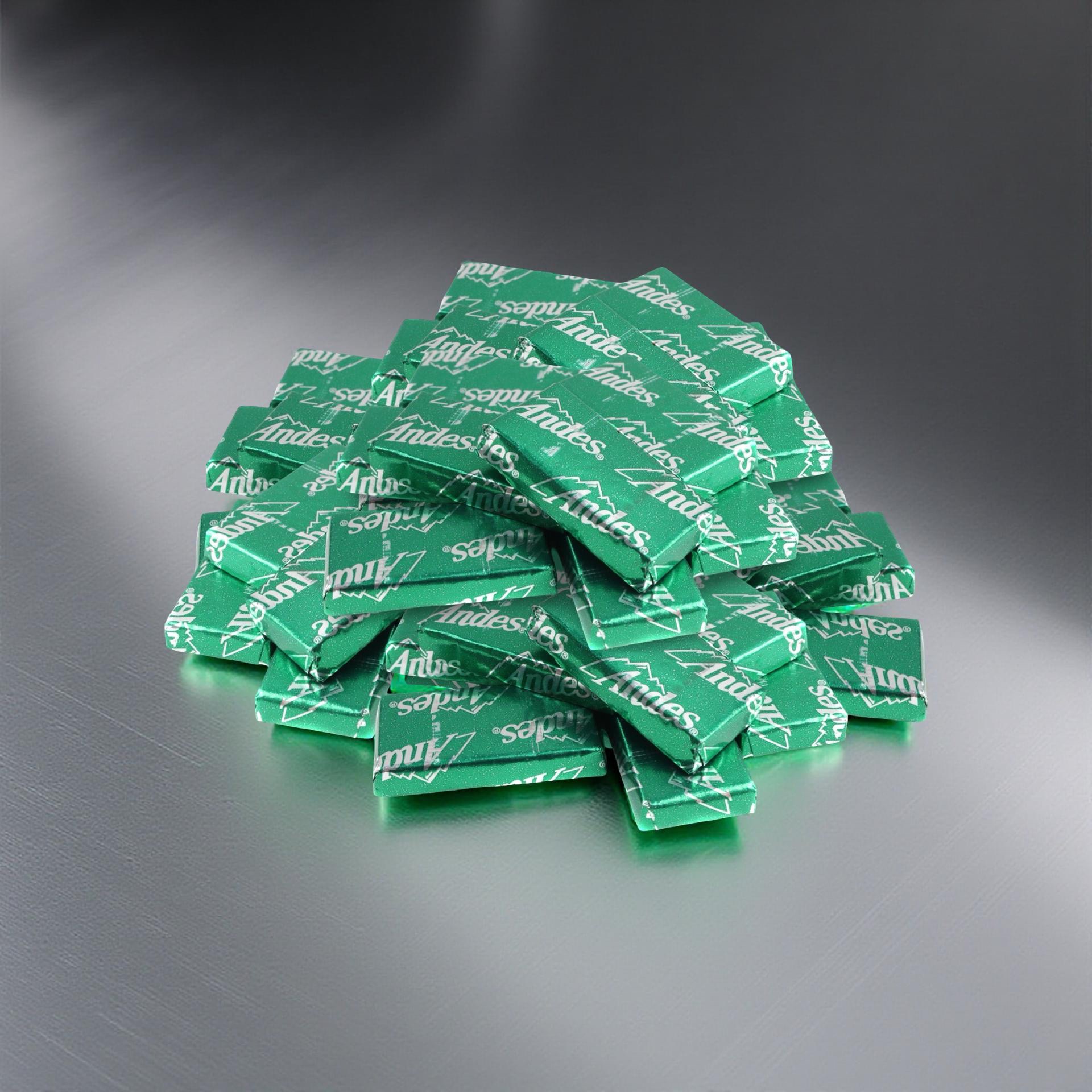 Andes Creme de Menthe Smooth Mint Chocolates, Wrapped Bulk 2 lb. 3