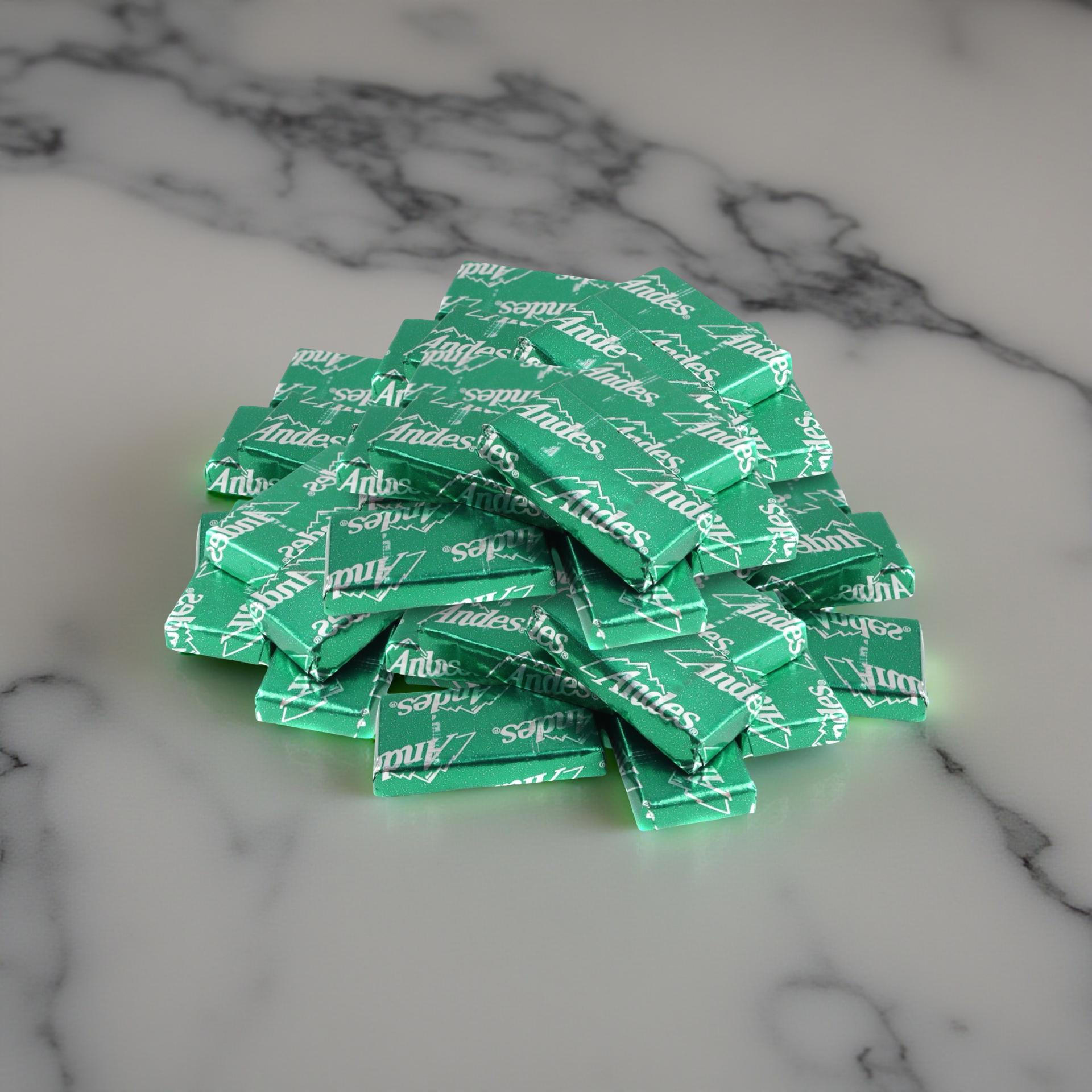 Andes Creme de Menthe Smooth Mint Chocolates, Wrapped Bulk 2 lb. 5