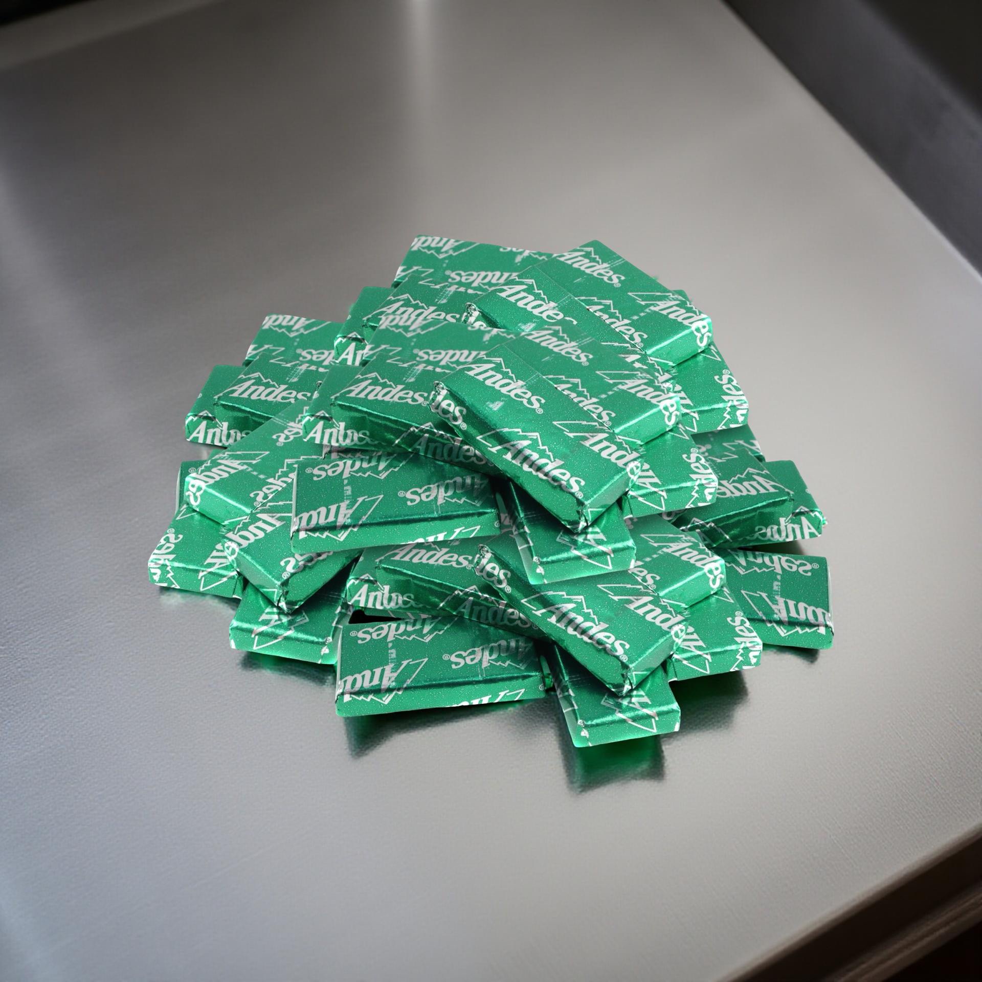 Andes Creme de Menthe Smooth Mint Chocolates, Wrapped Bulk 2 lb. 6