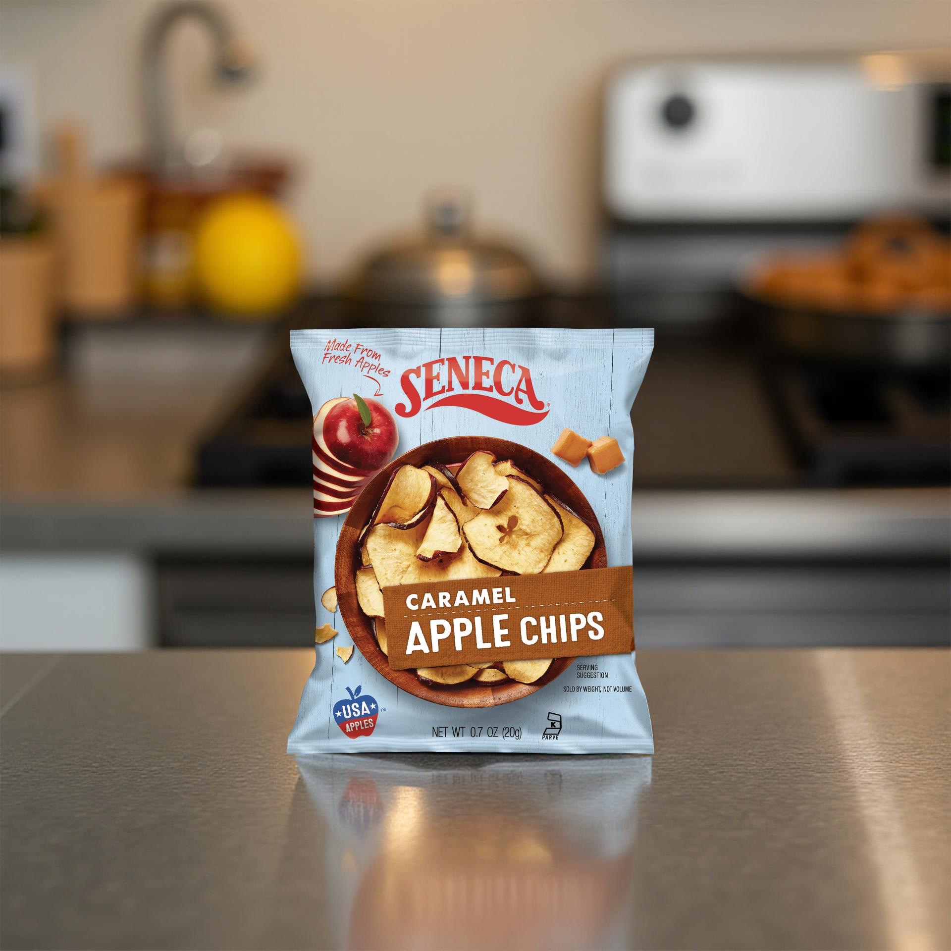 Seneca Caramel Apple Chips | Made from Fresh Apples | 100% Red Delicious Crisped Apples, 12 Bags 5