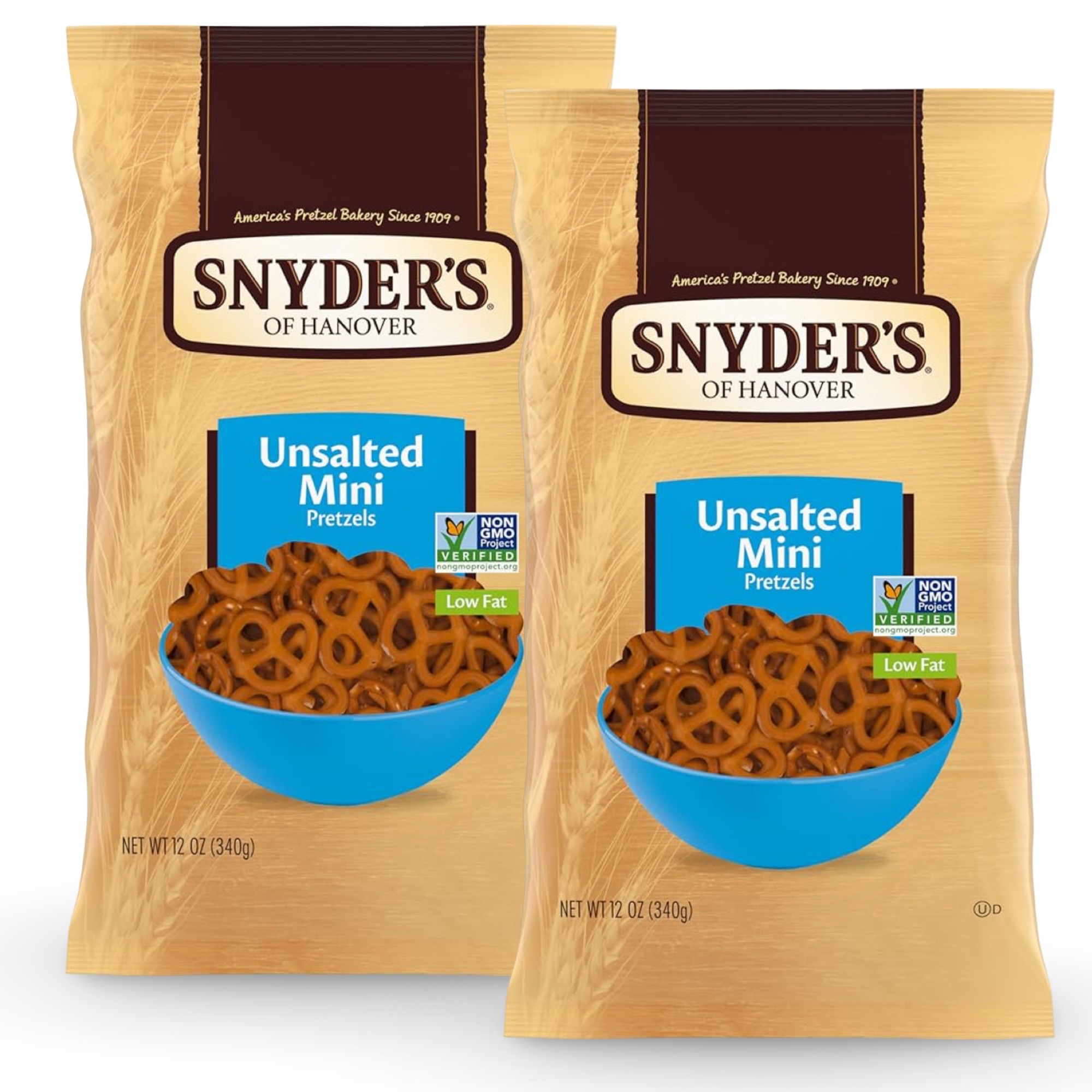 Snyder's of Hanover Mini-Unsalted Pretzels, 12 oz Bag 4
