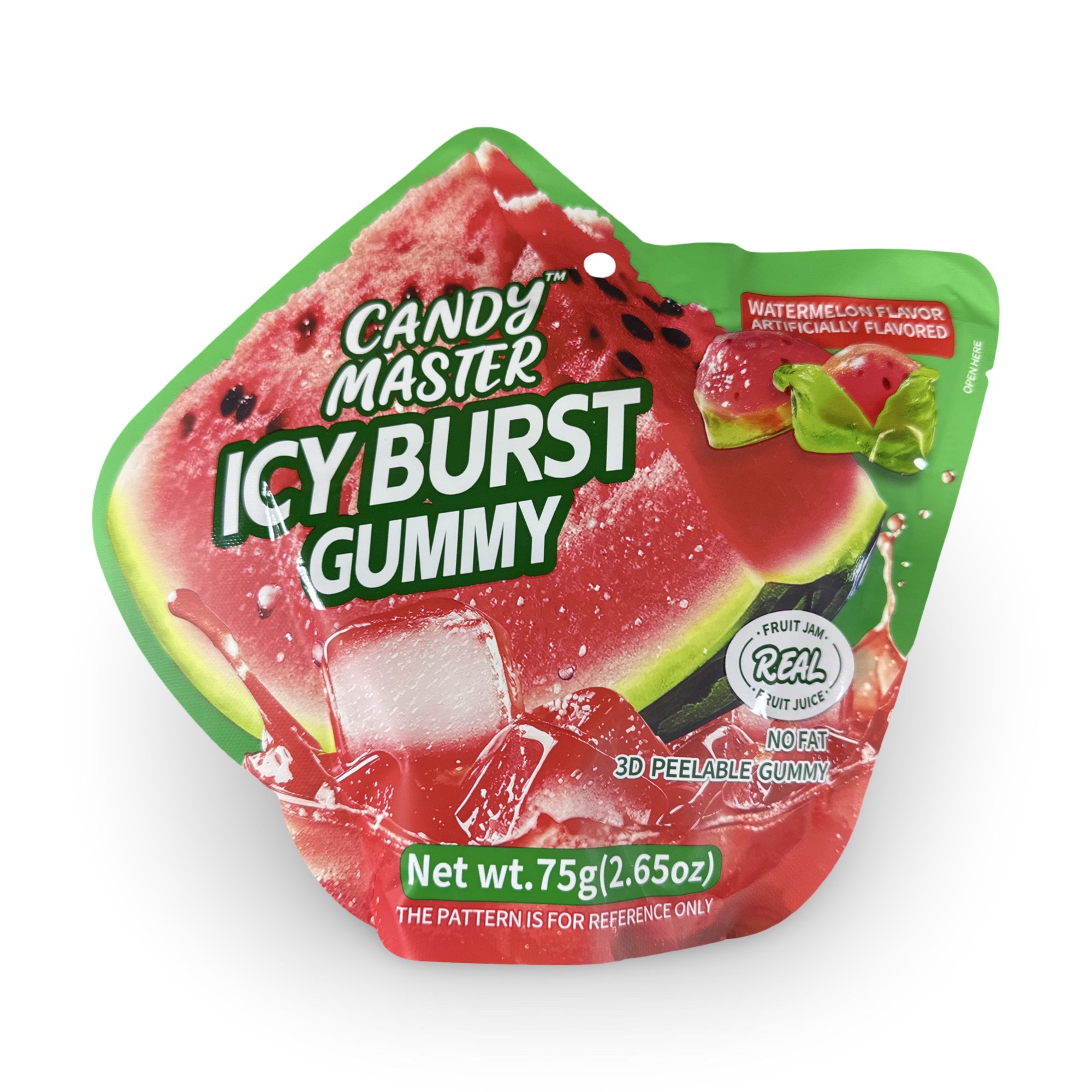 Peelable Gummies, Icy Burst With Menthol, Halal, 6 Flavor Variety Pack, Watermelon, Passionfruit, Icy Mint, Cherry, Raspberry, and Lime 6
