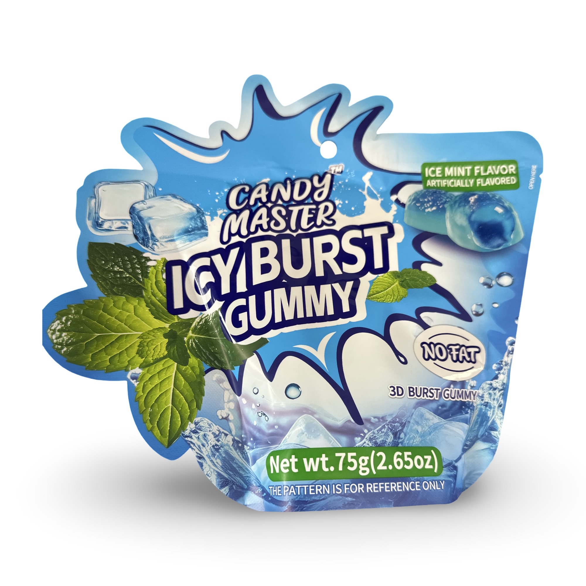 Peelable Gummies, Icy Burst With Menthol, Halal, 6 Flavor Variety Pack, Watermelon, Passionfruit, Icy Mint, Cherry, Raspberry, and Lime 7