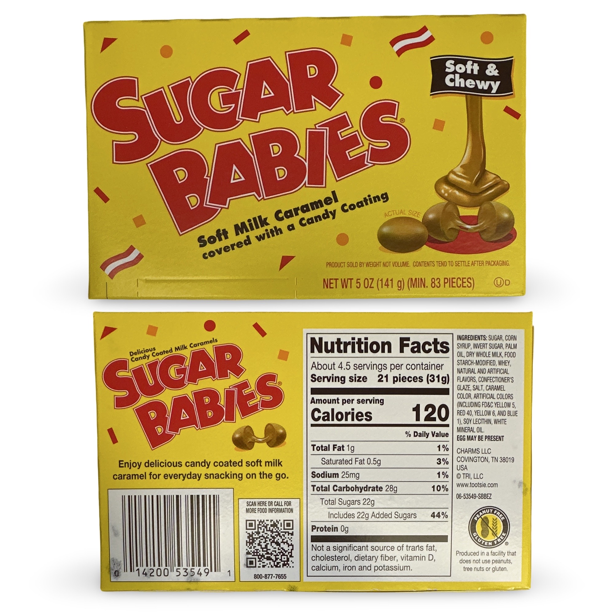 Sugar Babies Candy Coated Caramels Variety Featurig Caramel Apple, Original and Junior Caramels, Movie Theater Boxes 3