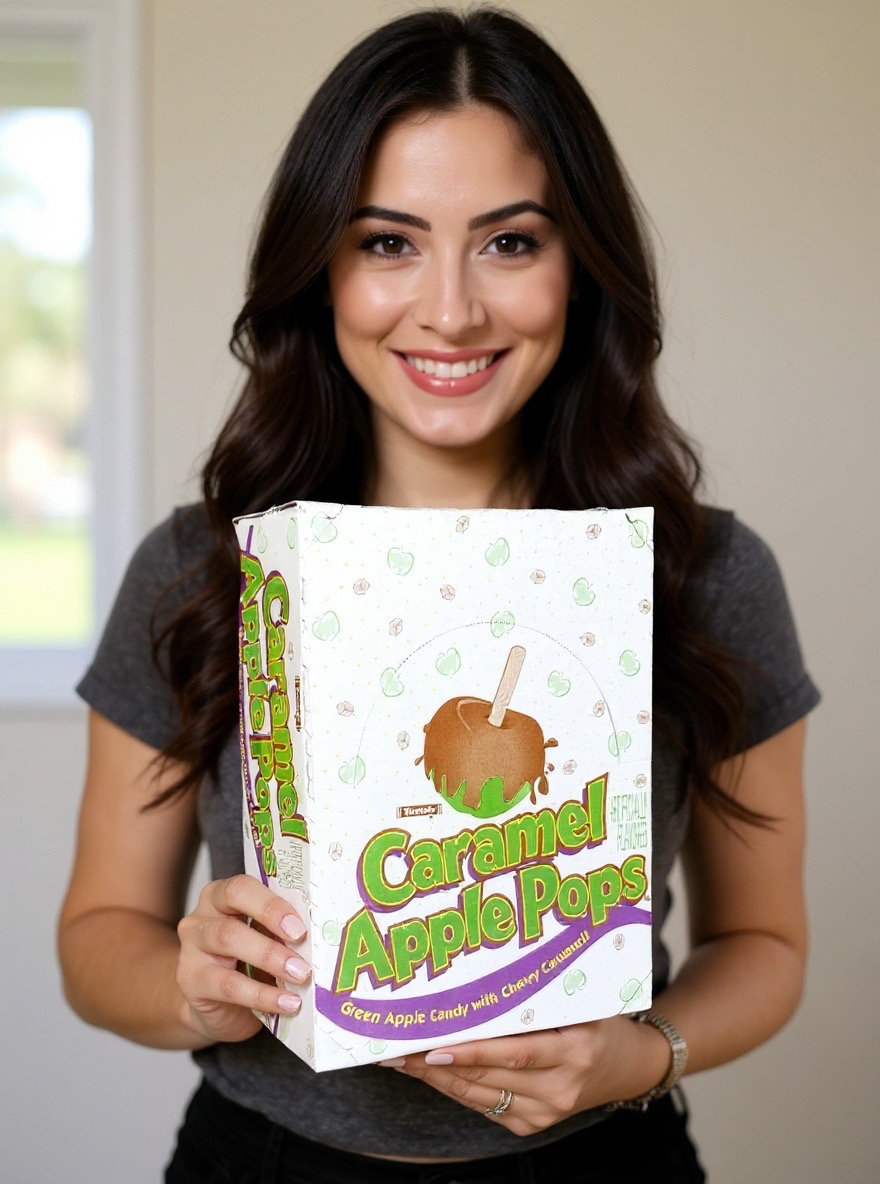 Caramel Apple Pops, Green Apple Candy With Chewy Caramel, 48 Count Box 3