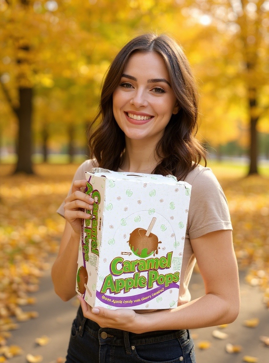 Caramel Apple Pops, Green Apple Candy With Chewy Caramel, 48 Count Box 4