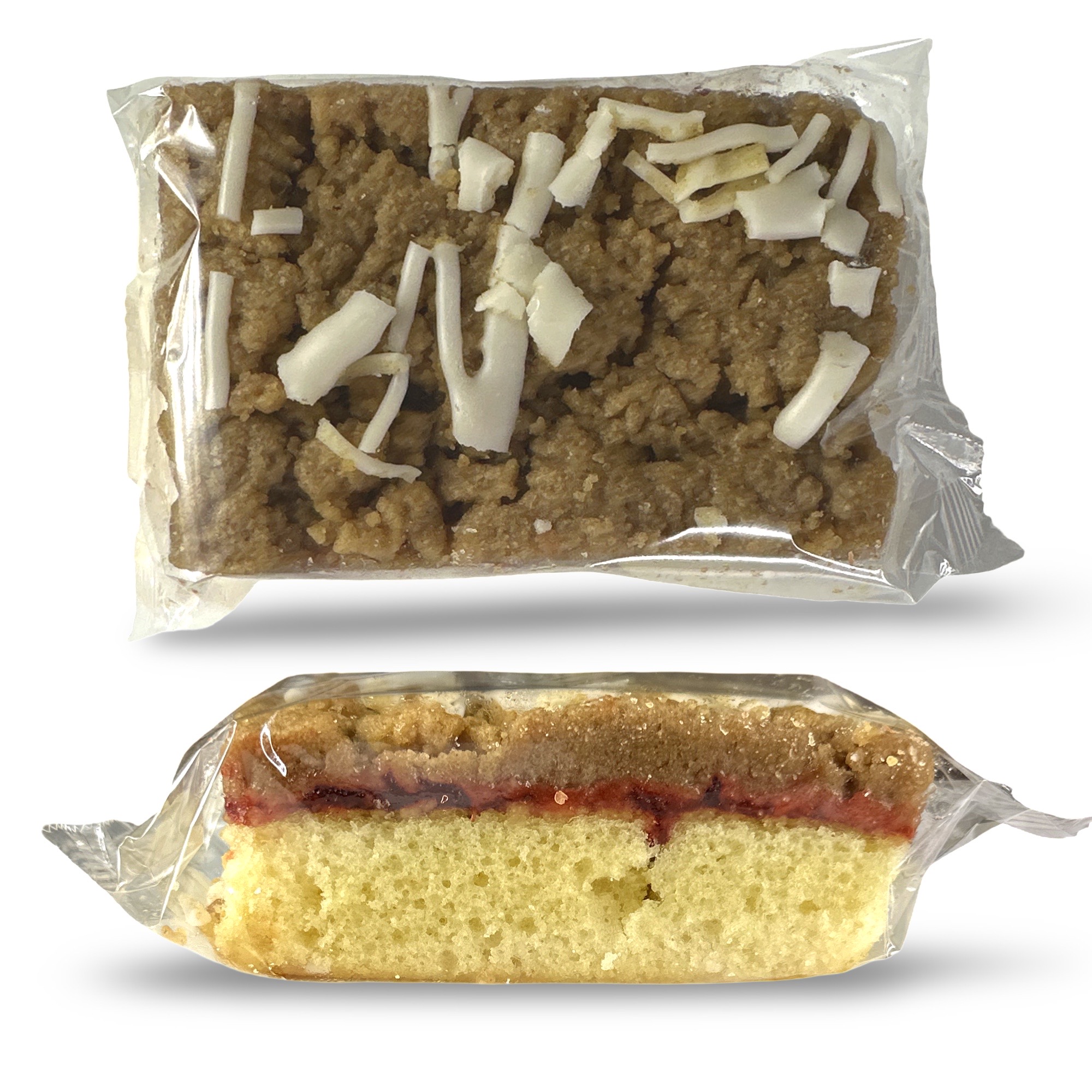 Carlotta's Bakery Authentic Traditional New York Style Crumb Cake Single Serve Massive 6 Oz Variety, Original, Chocolate and Raspberry, 6 Packs (2 Lbs) 2