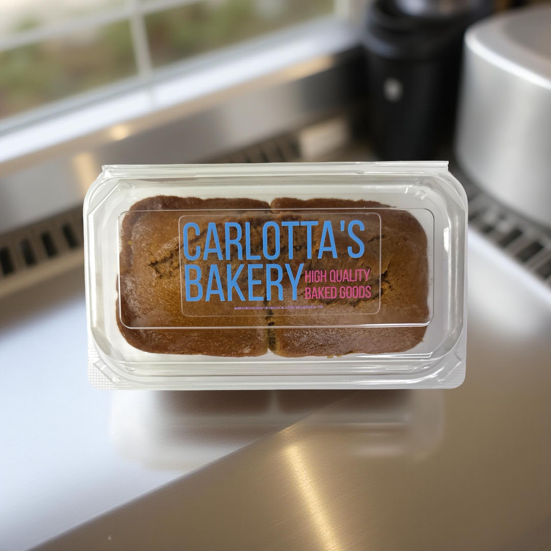 Carlotta's Bakery Authentic Traditional New York Loaf Coffee Pumpkin Bread, 1 lb. 3