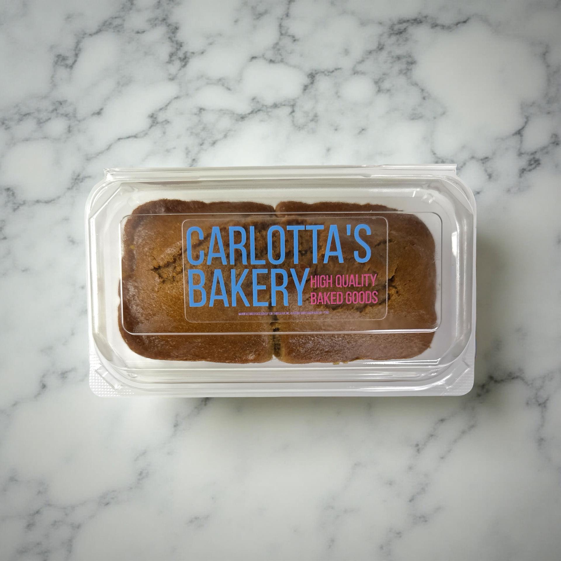 Carlotta's Bakery Authentic Traditional New York Loaf Coffee Pumpkin Bread, 1 lb. 6