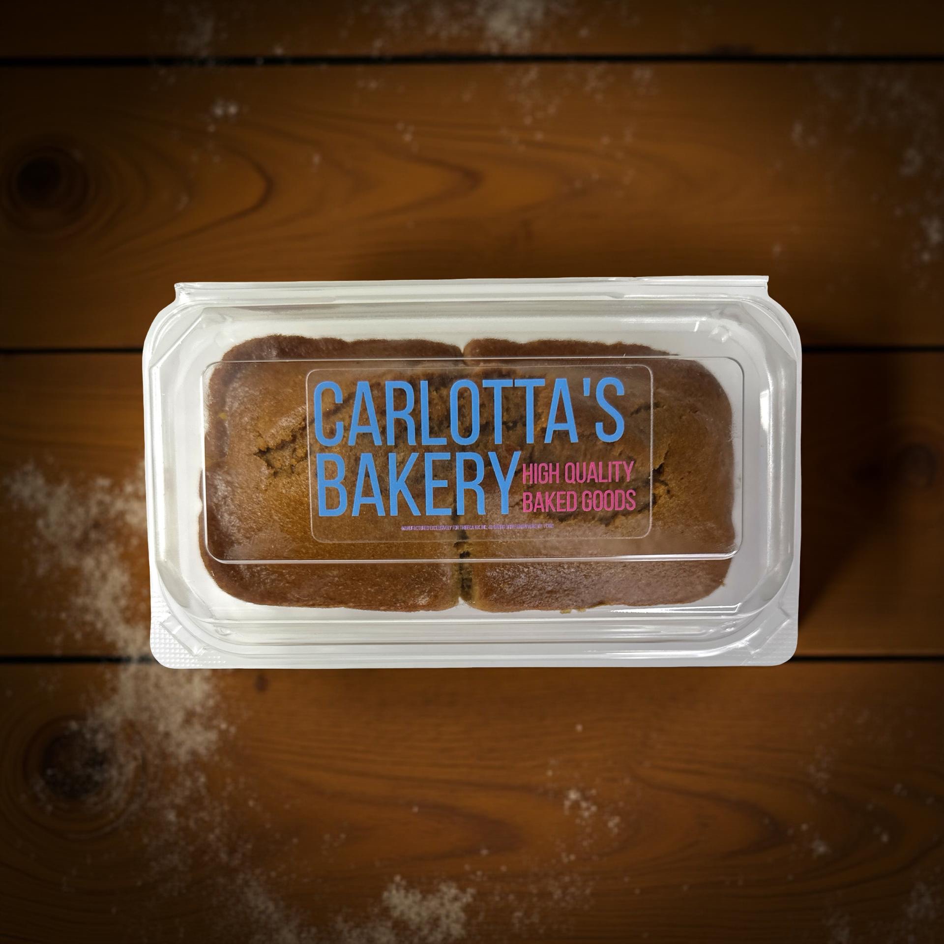 Carlotta's Bakery Authentic Traditional New York Loaf Coffee Pumpkin Bread, 1 lb. 7