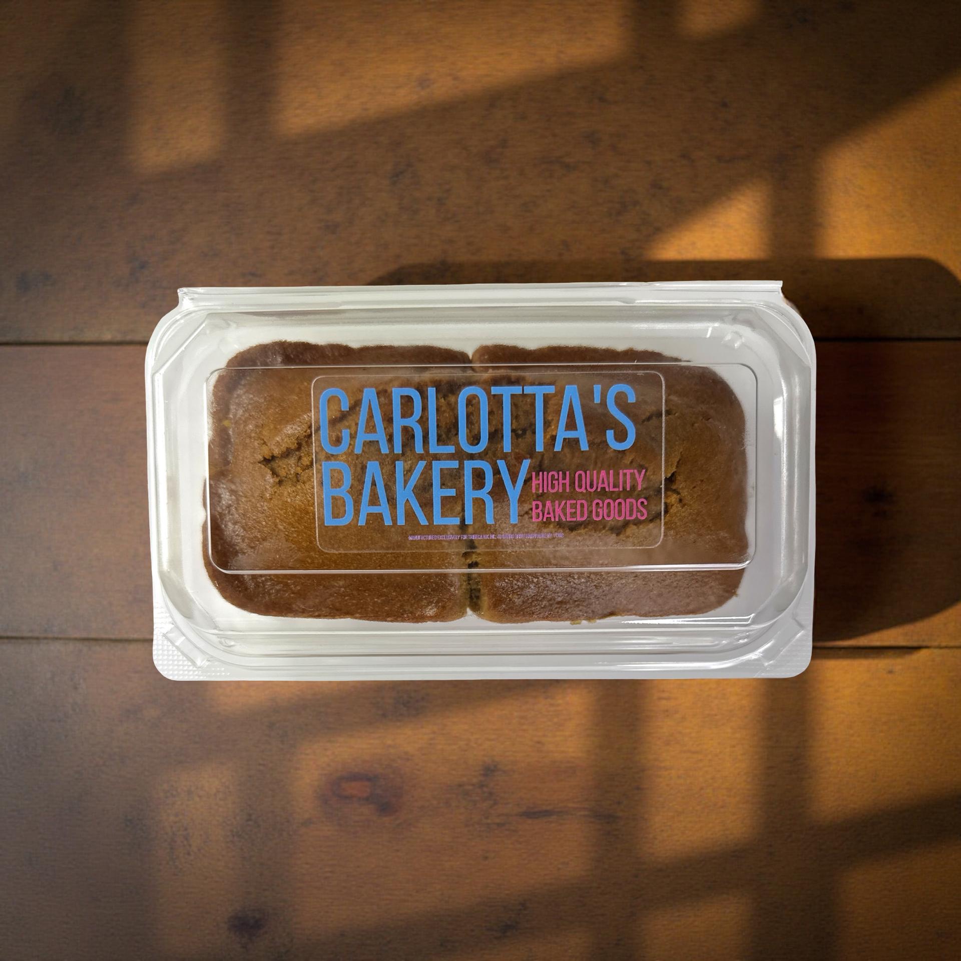 Carlotta's Bakery Authentic Traditional New York Loaf Coffee Pumpkin Bread, 1 lb. 8