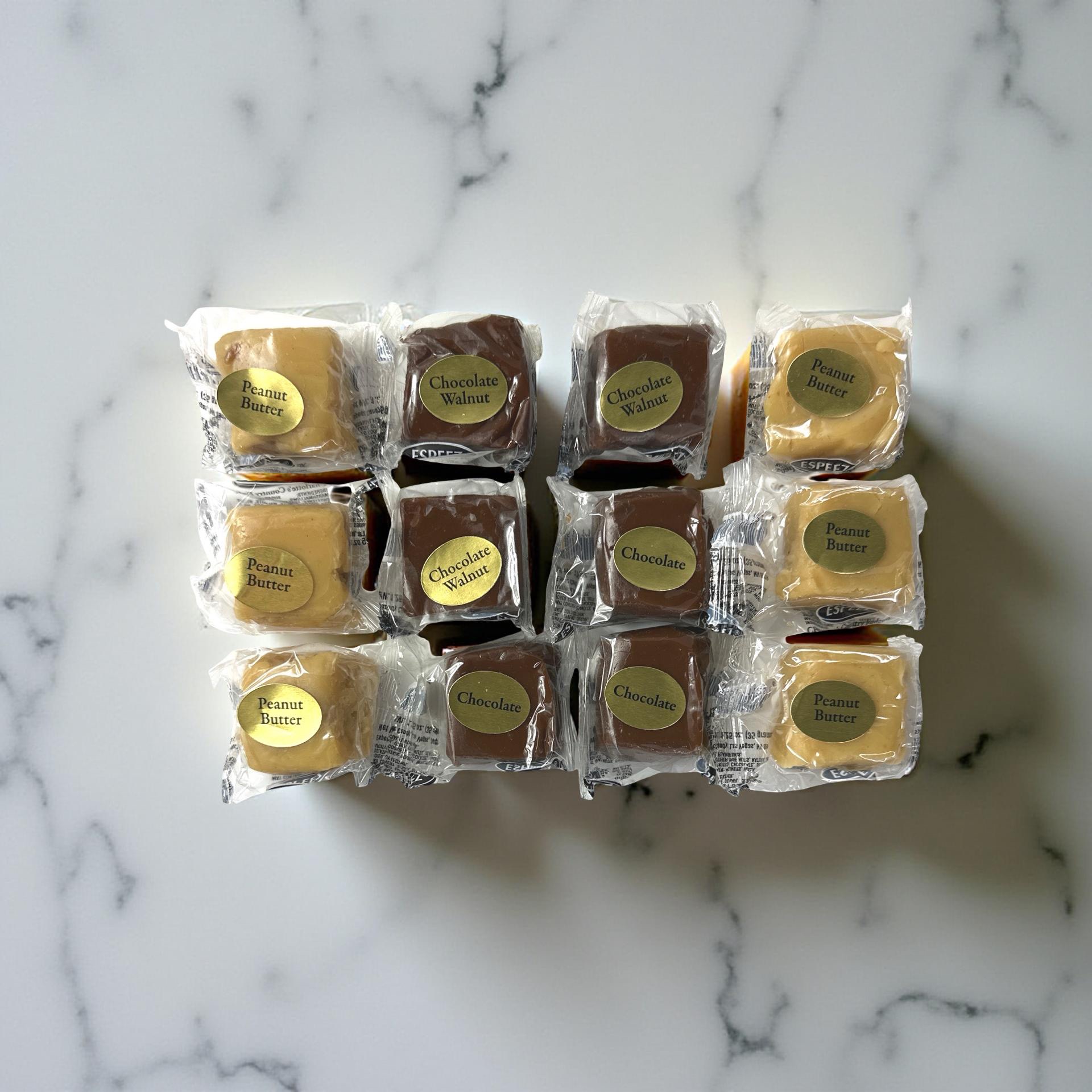 Charlotte's Country Fudge, 12 Pieces, Chocolate, Peanut Butter, Maple Walnut, Chocolate Walnut and Chocolate Peanut Butter 5