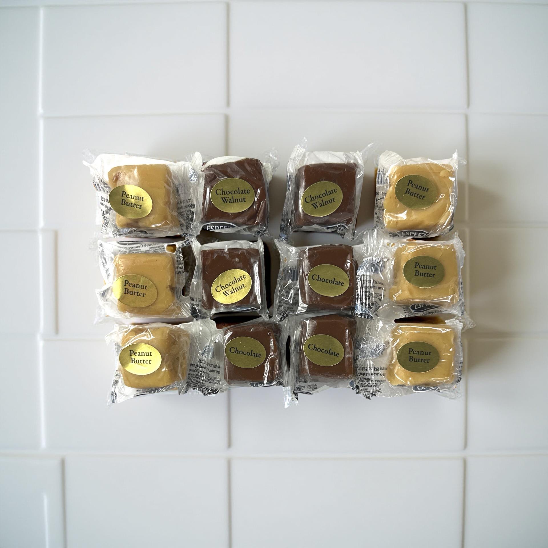 Charlotte's Country Fudge, 12 Pieces, Chocolate, Peanut Butter, Maple Walnut, Chocolate Walnut and Chocolate Peanut Butter 6