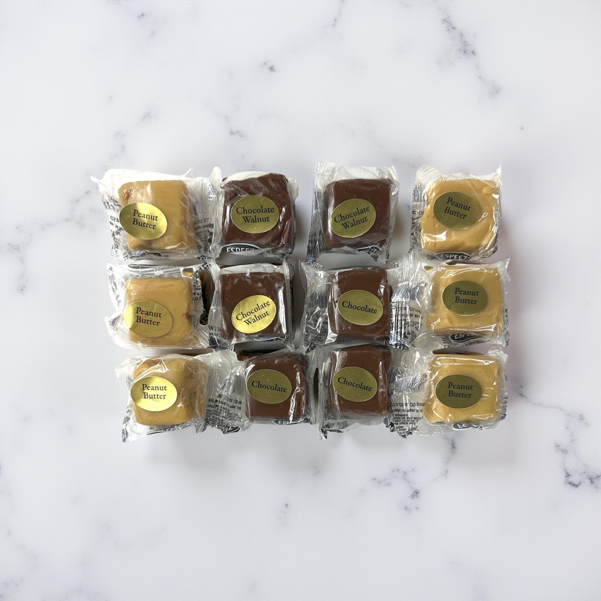 Charlotte's Country Fudge, 12 Pieces, Chocolate, Peanut Butter, Maple Walnut, Chocolate Walnut and Chocolate Peanut Butter 7