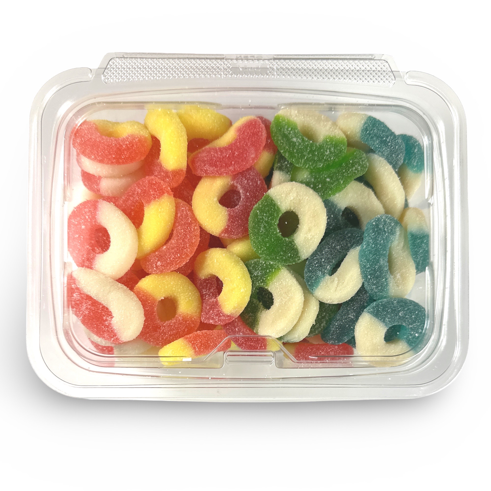 Fruity Flavorful Nostalgic 4 Flavor Mix Gummy Rings Candy 1lb.