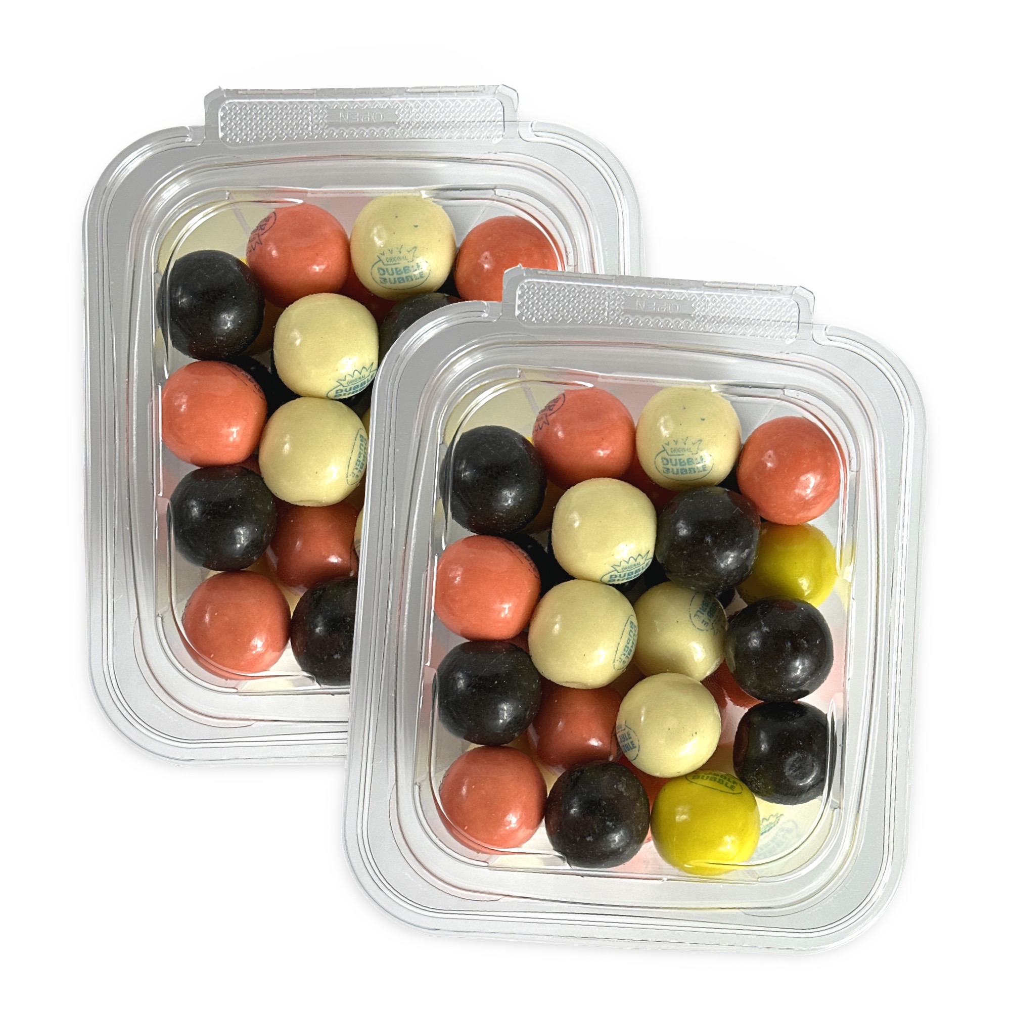 Dubble Bubble Retro Nostalgic Banana Split Gumballs Chewing gum Candy, 2 Tubs, ~1lb.