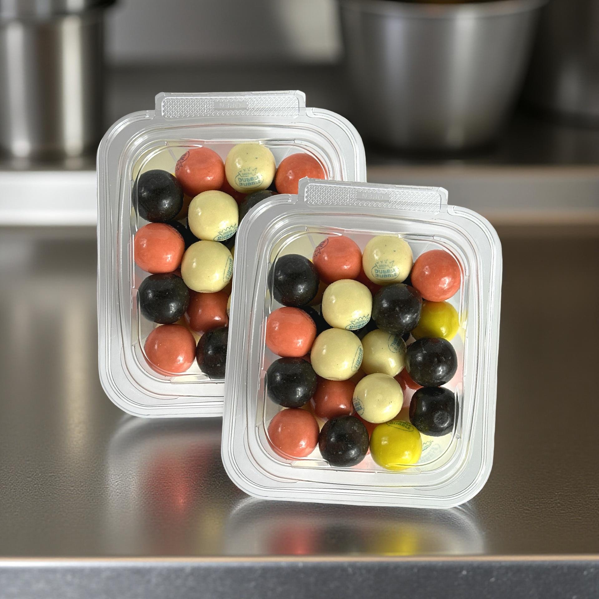 Dubble Bubble Retro Nostalgic Banana Split Gumballs Chewing gum Candy, 2 Tubs, ~1lb. 4