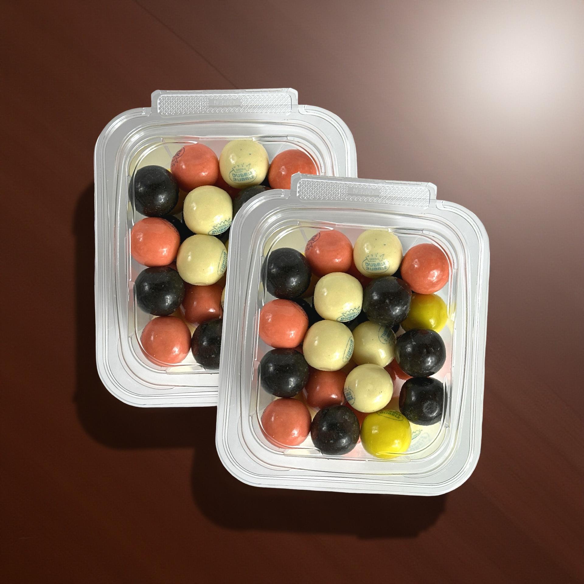 Dubble Bubble Retro Nostalgic Banana Split Gumballs Chewing gum Candy, 2 Tubs, ~1lb. 5