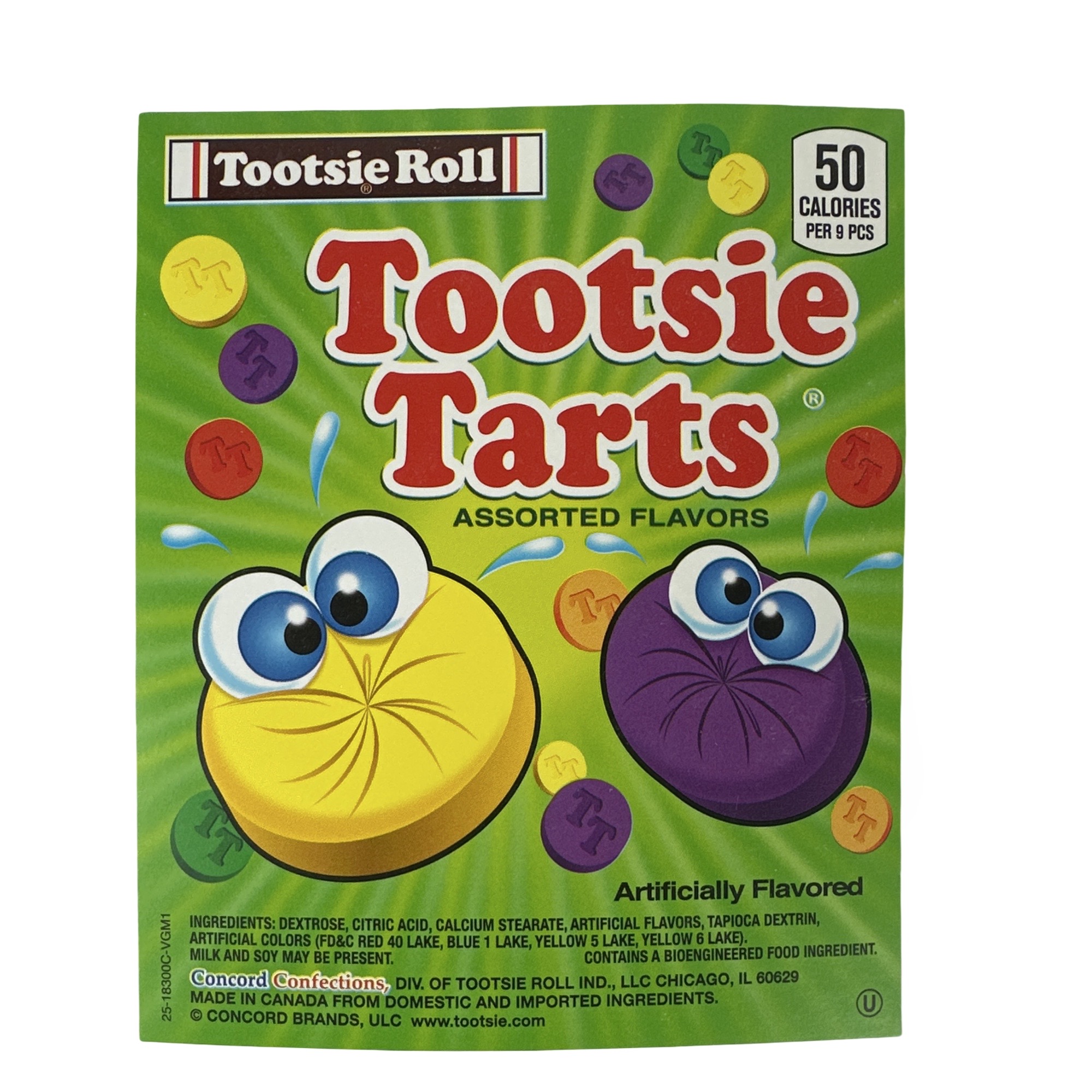 Tootsie Tarts, Nostalgic Childhood Candy, Assorted Flavors, 1 lb Tub 2