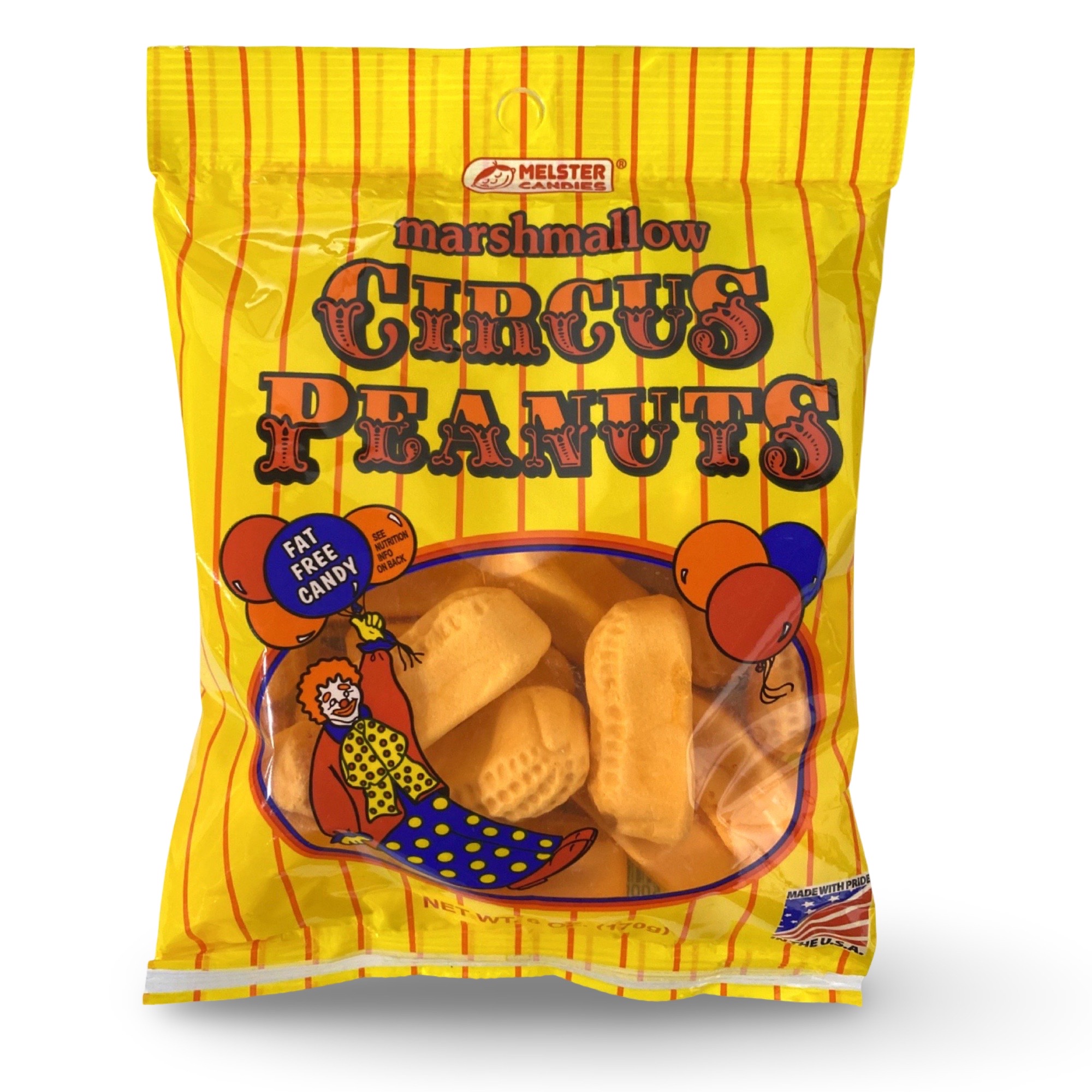 Melster Classic Circus Peanuts, Banana Flavored, Peanut Shaped, 4 Full Size Bags 2